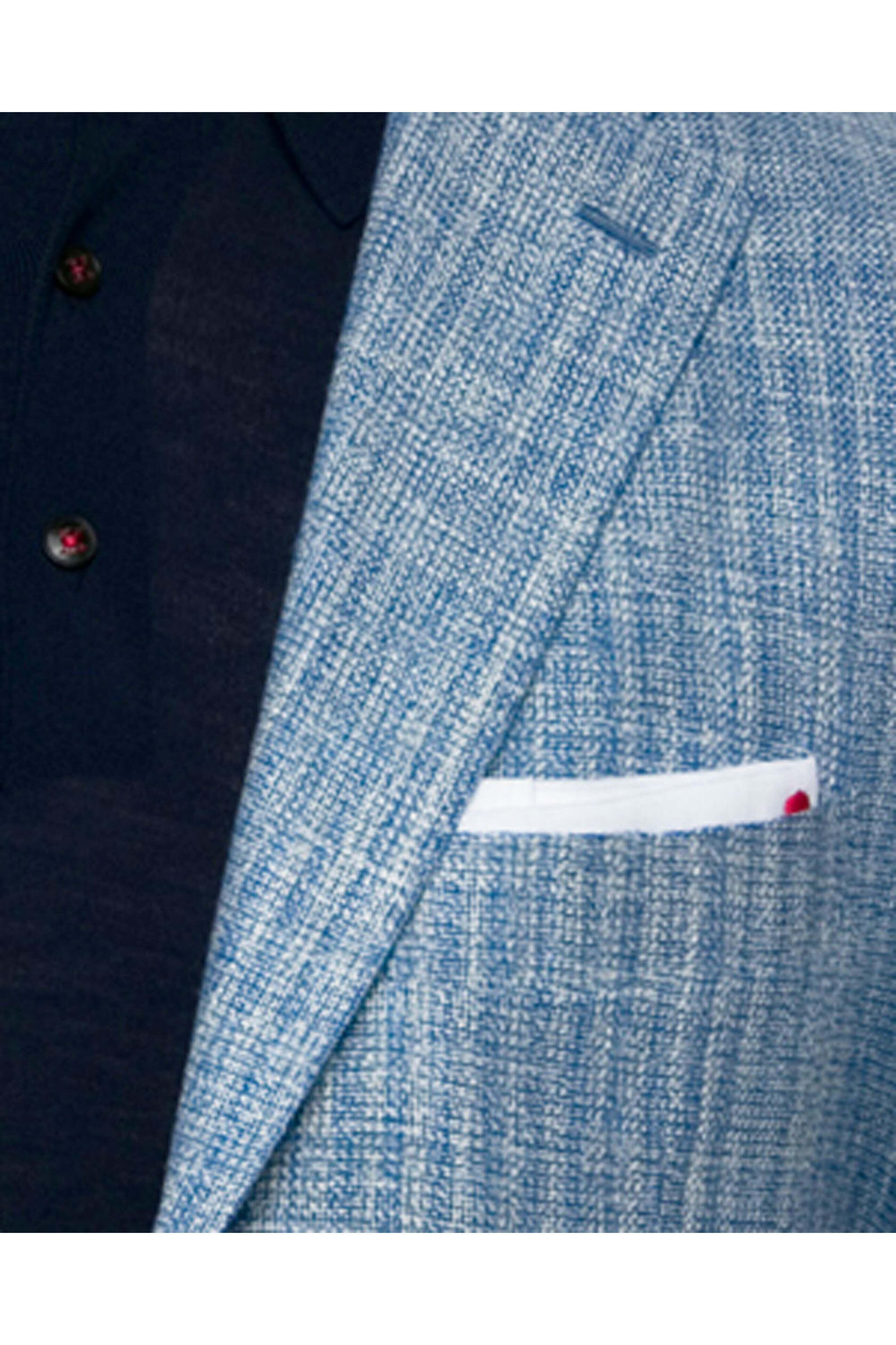 Kiton - Light Blue and White Textured Sportcoat