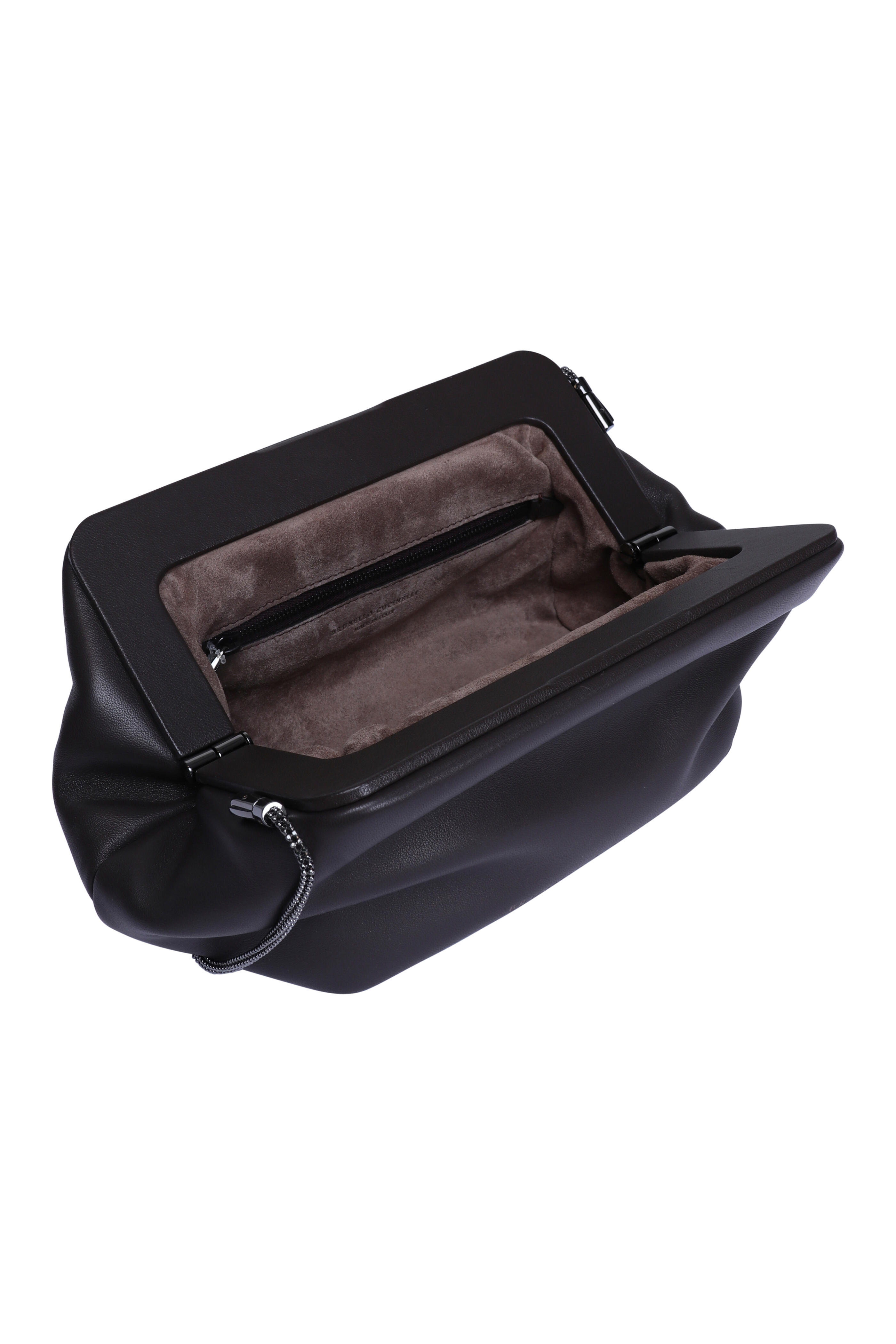 Brunello Cucinelli - Eclipse Rust Brown Nappa Leather Crossbody