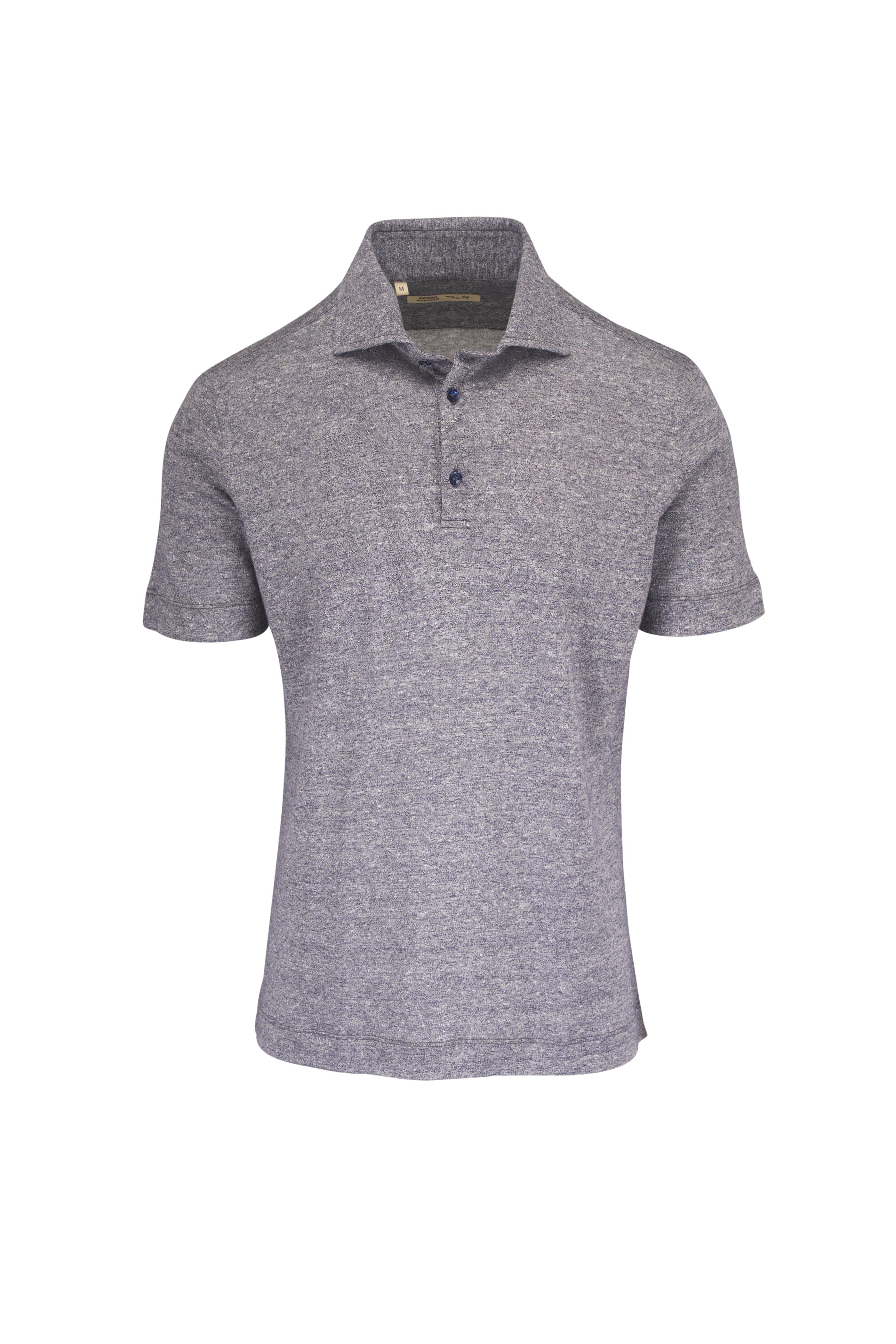 Maurizio Baldassari - Blue Short Sleeve Jersey Knit Polo