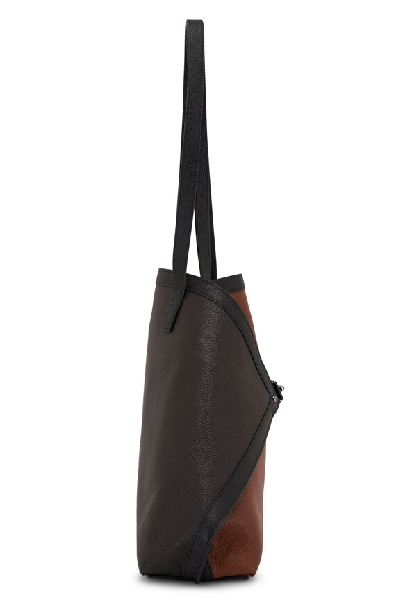 Akris - Ai Colorblock Leather Medium Shoulder Bag