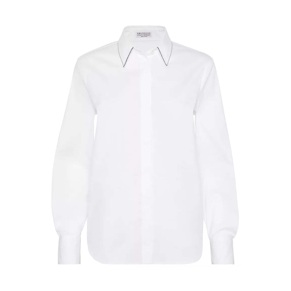【関税＆送料込み】Brunello Cucinelli 'Shiny Collar' T-Shir Brunello Cucinelli/ブルネロ クチネリ｜'Shiny Collar' Tシャツ