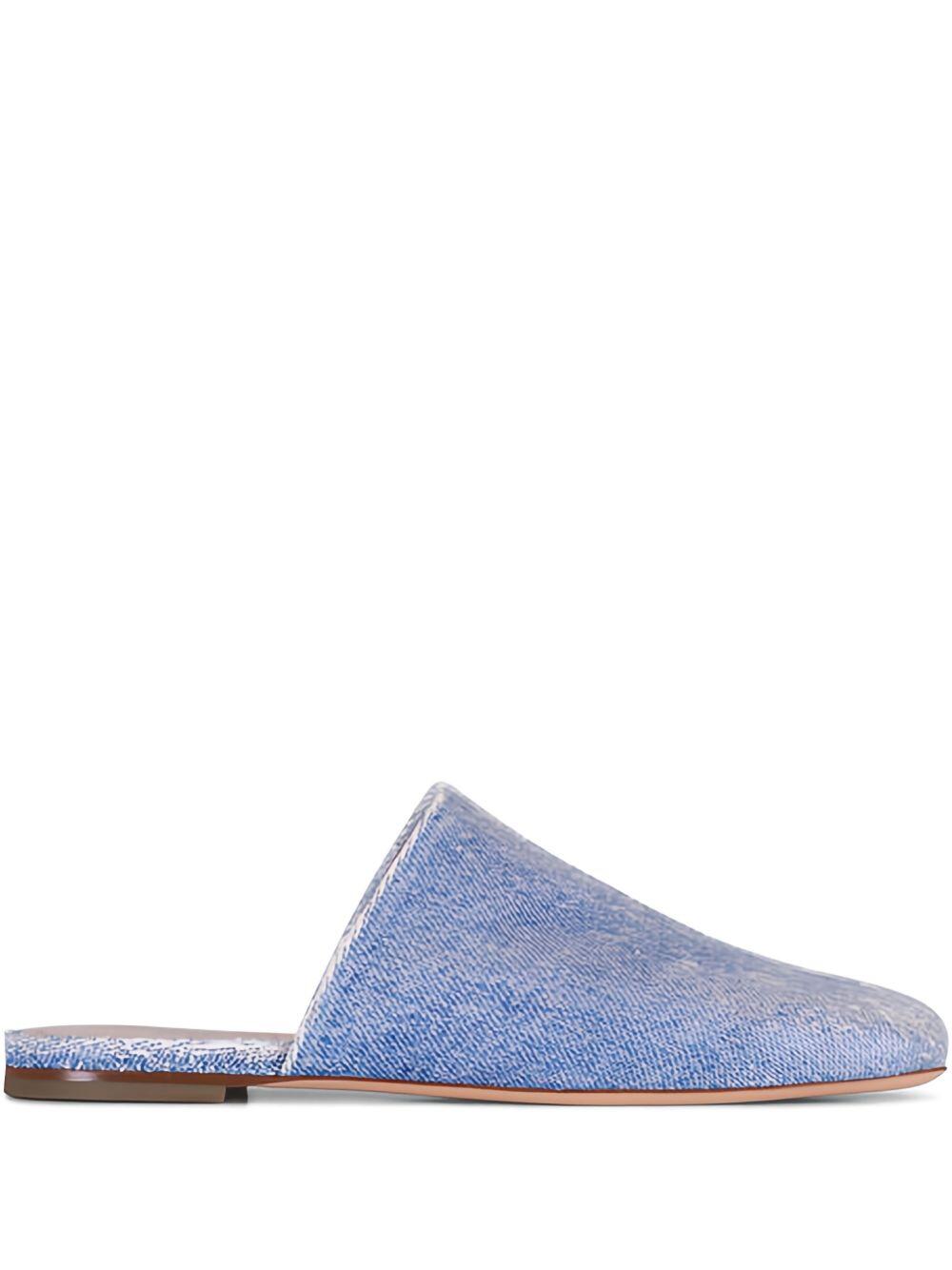 AGL - Memy Denim Flat Leather Mule