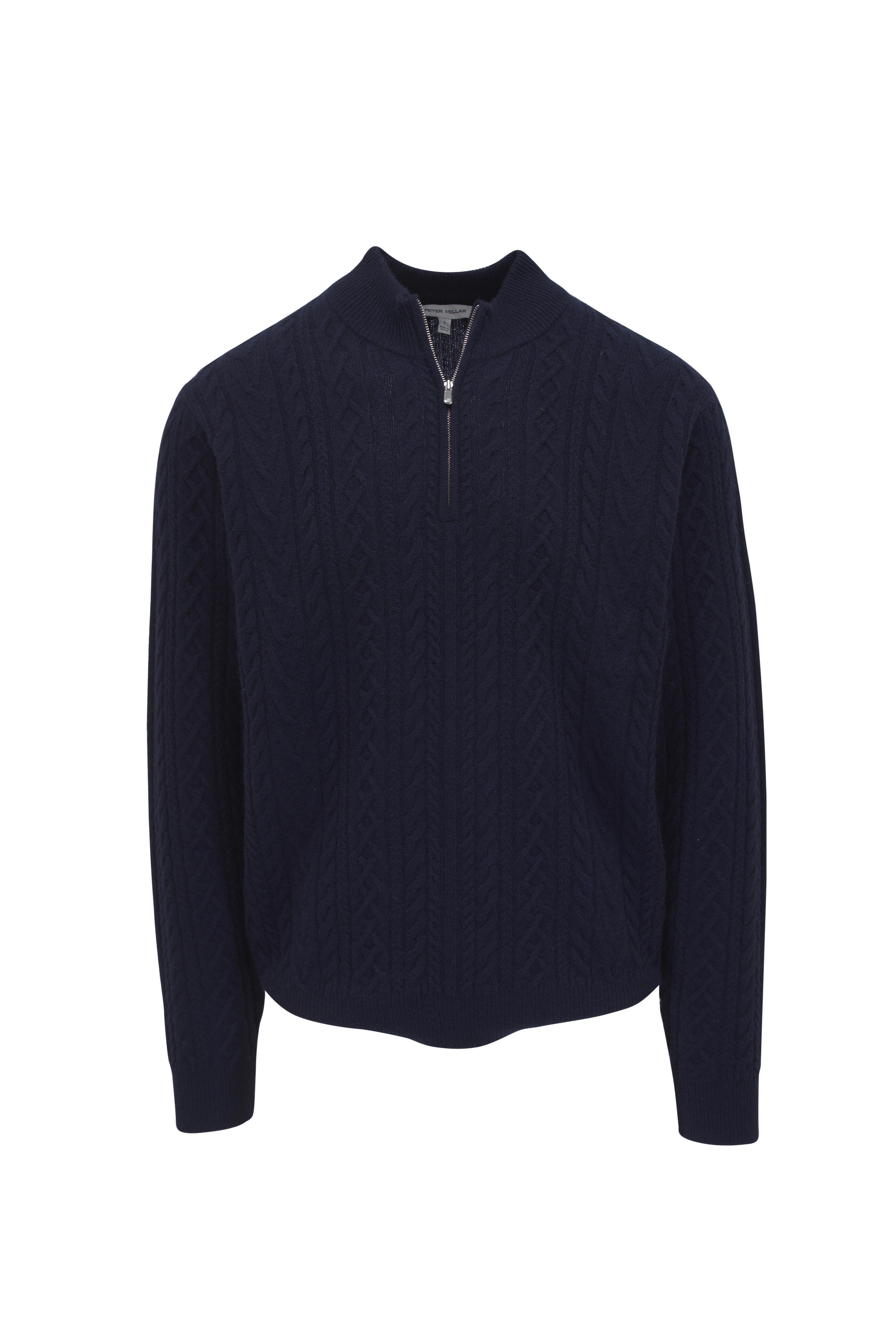 Peter Millar - Crescent Ridge Navy Quarter Zip Sweater
