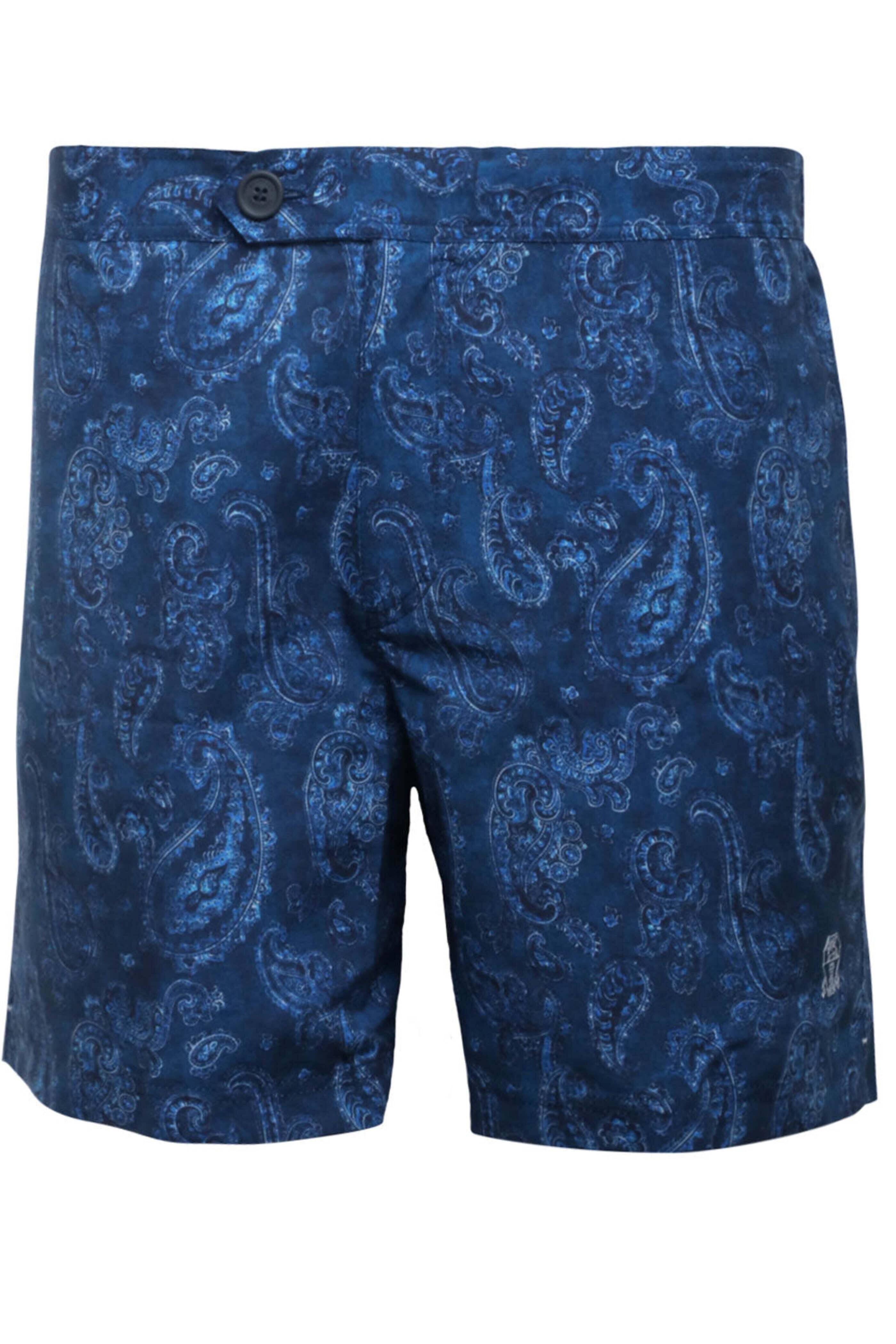 Brunello Cucinelli - Blue Paisley Swim Shorts