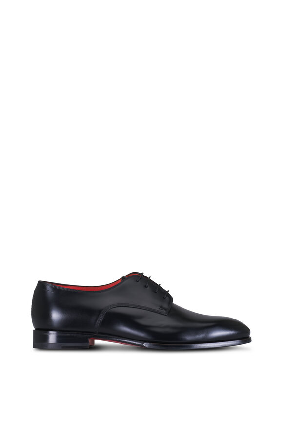 Santoni Archer B Black Leather Dress Shoe - view 2