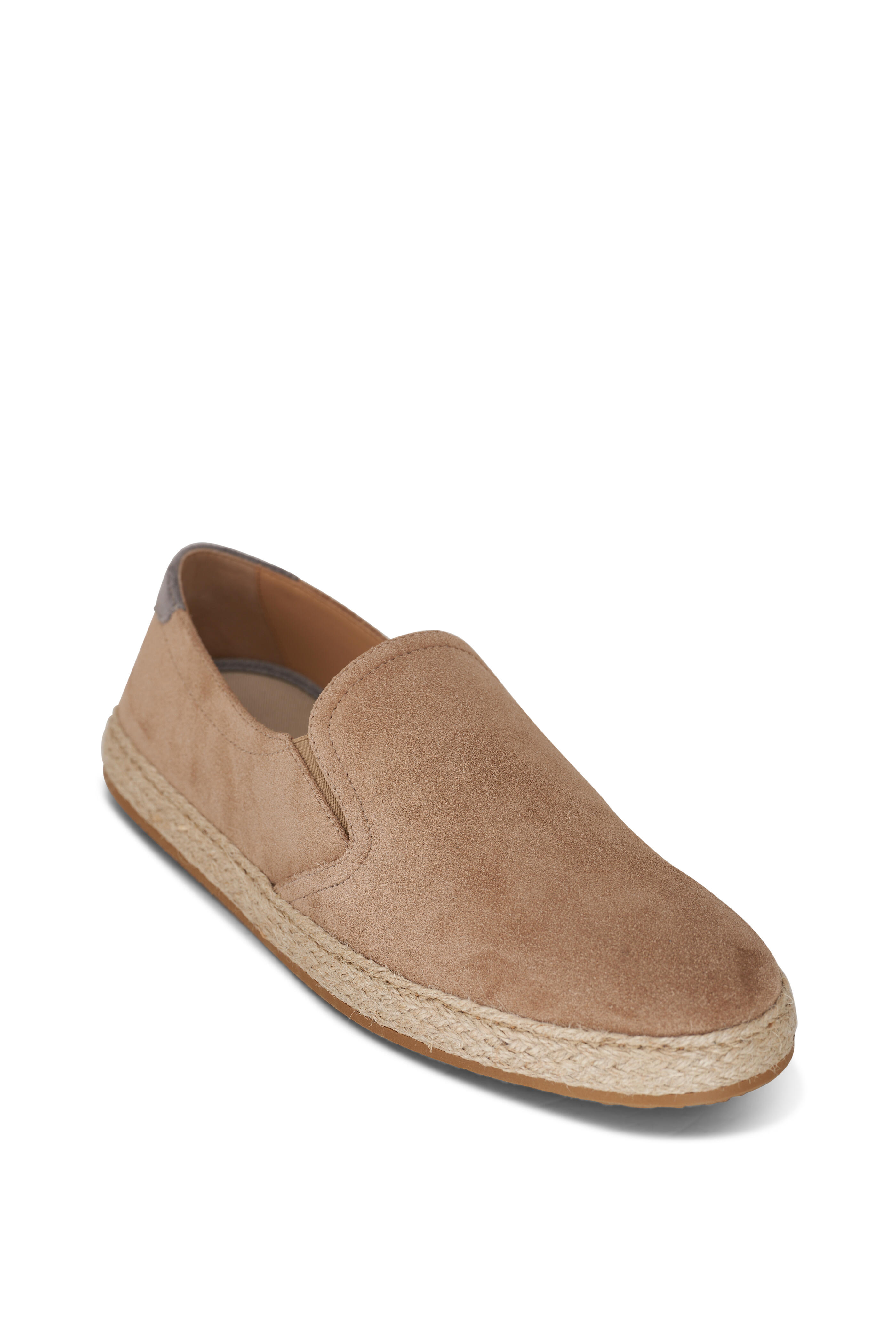 Brunello Cucinelli - Taupe Suede Espadrille Loafer