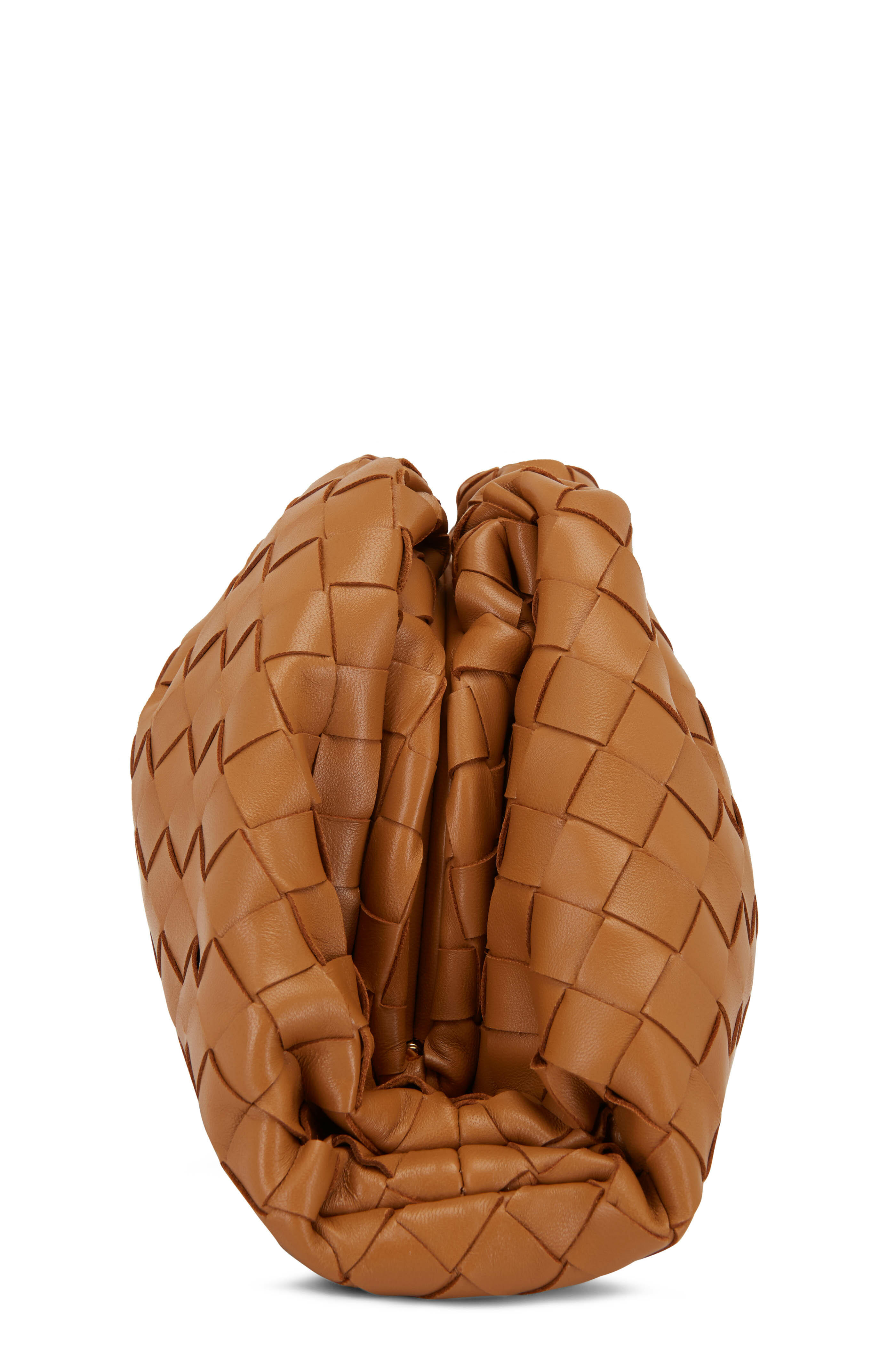 Bottega Veneta - Teen Carmel Woven Leather Pouch