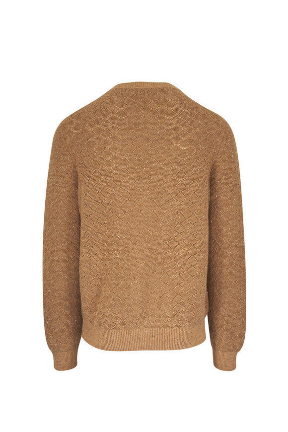Loro Piana Sandalwood Apple Mustard Cashmere & Linen Sweater - view 2
