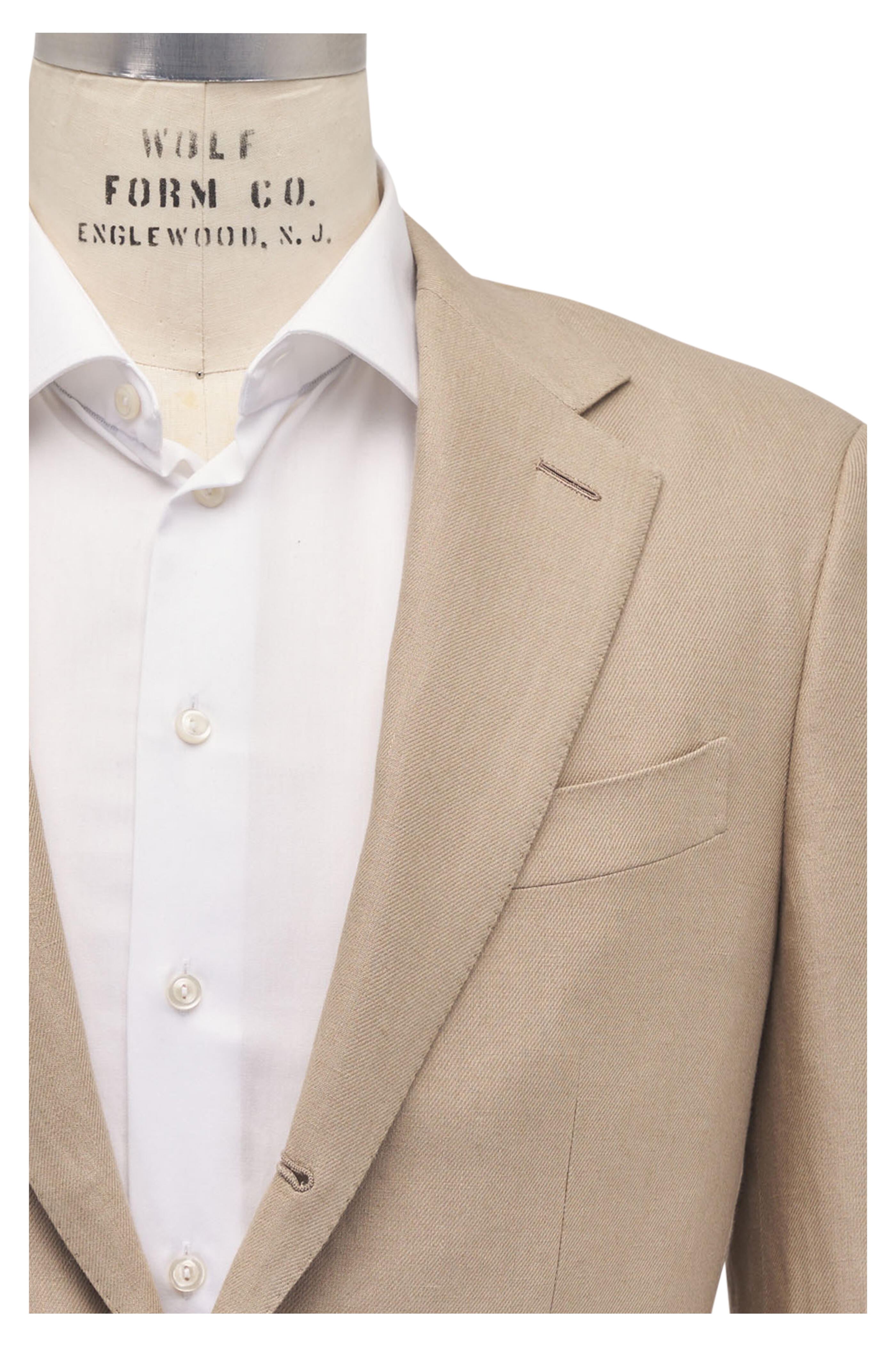 Loro Piana - Torino Elmwood Beige Linen Jacket