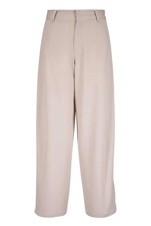 Kiton Beige Virgin Wool & Silk Pant - view 1