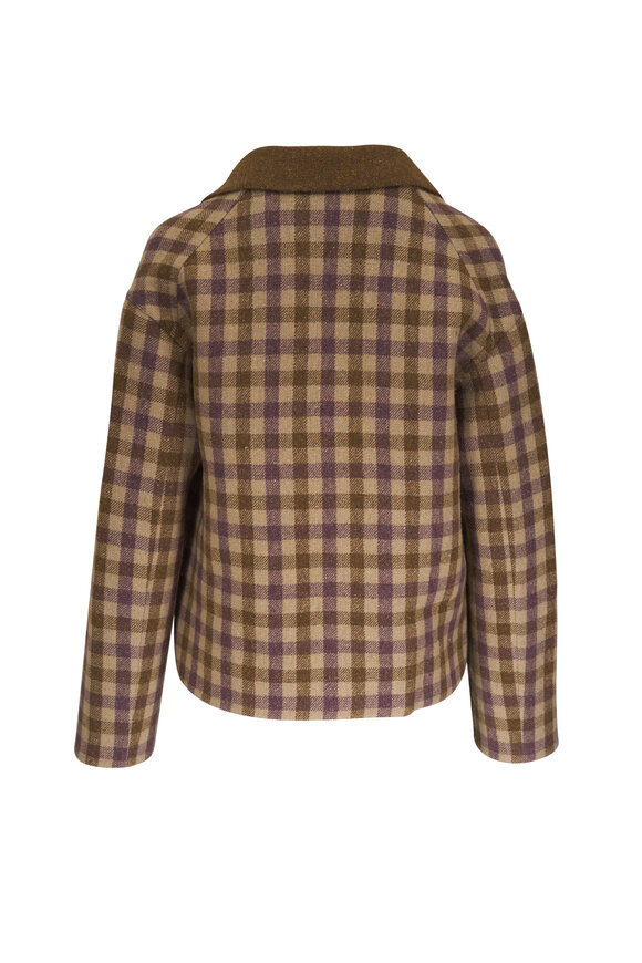 Odeeh - Brown Plaid Soft Jacket