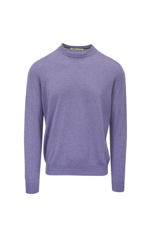 Maurizio Baldassari Lilac Cashmere Crewneck Sweater