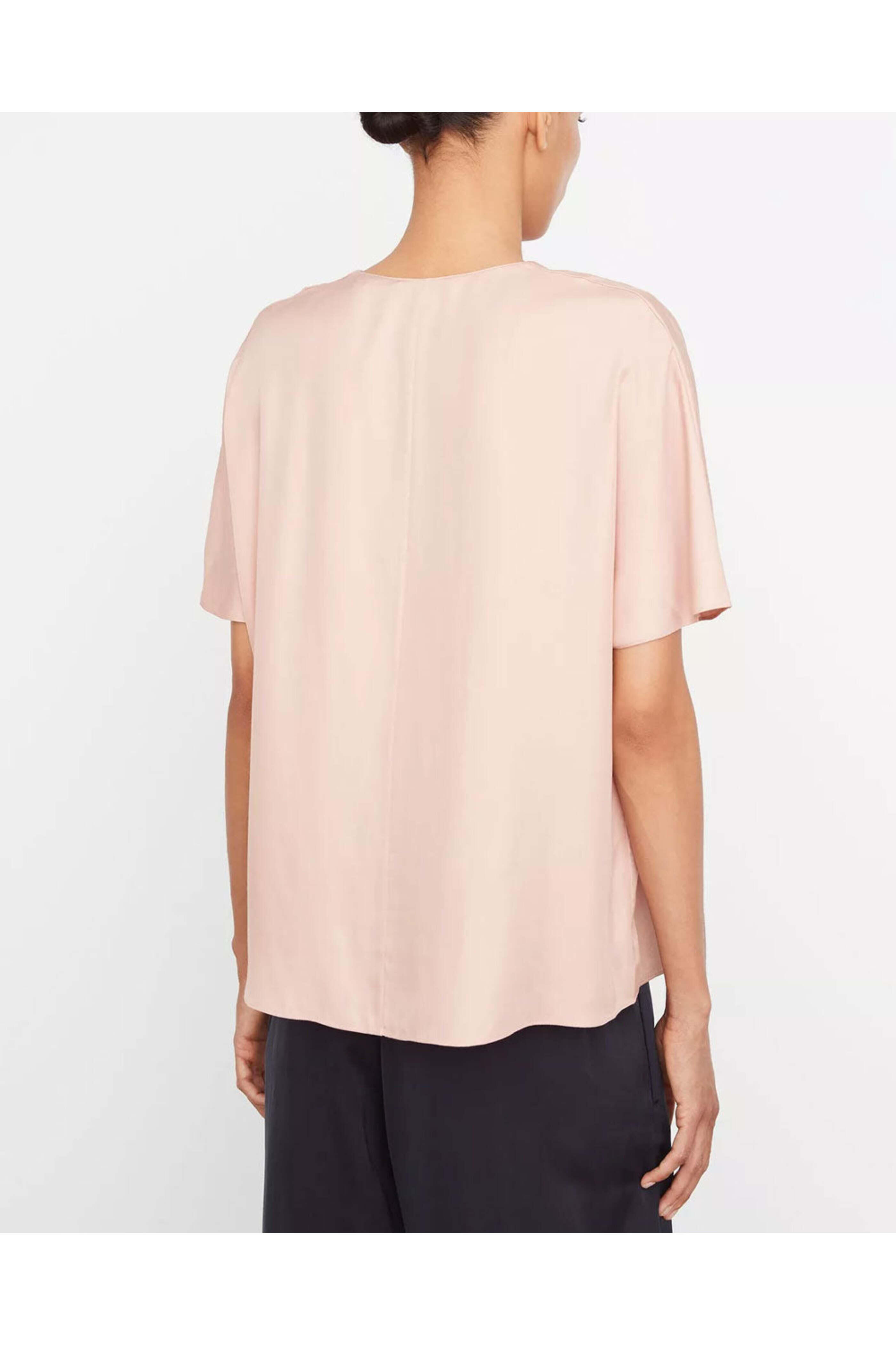 Vince - Vince Tuberose Silk-Blend V-Neck Blouse