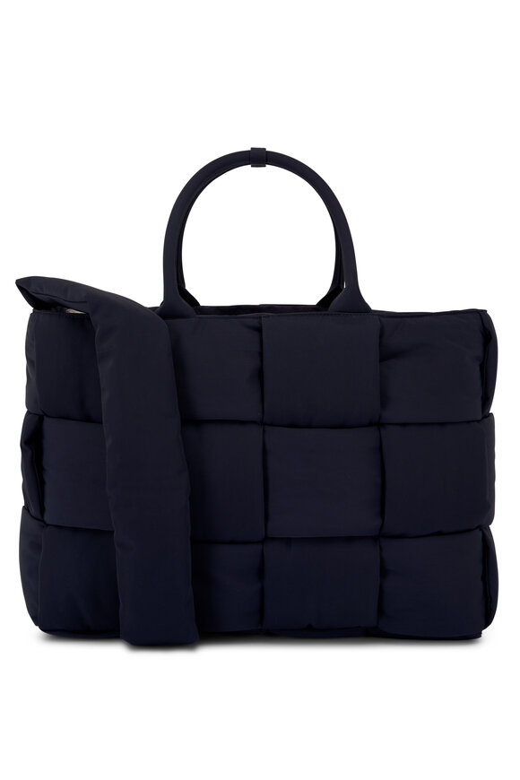 Bottega Veneta - Large Arco Abyss Blue Padded Tote Bag 