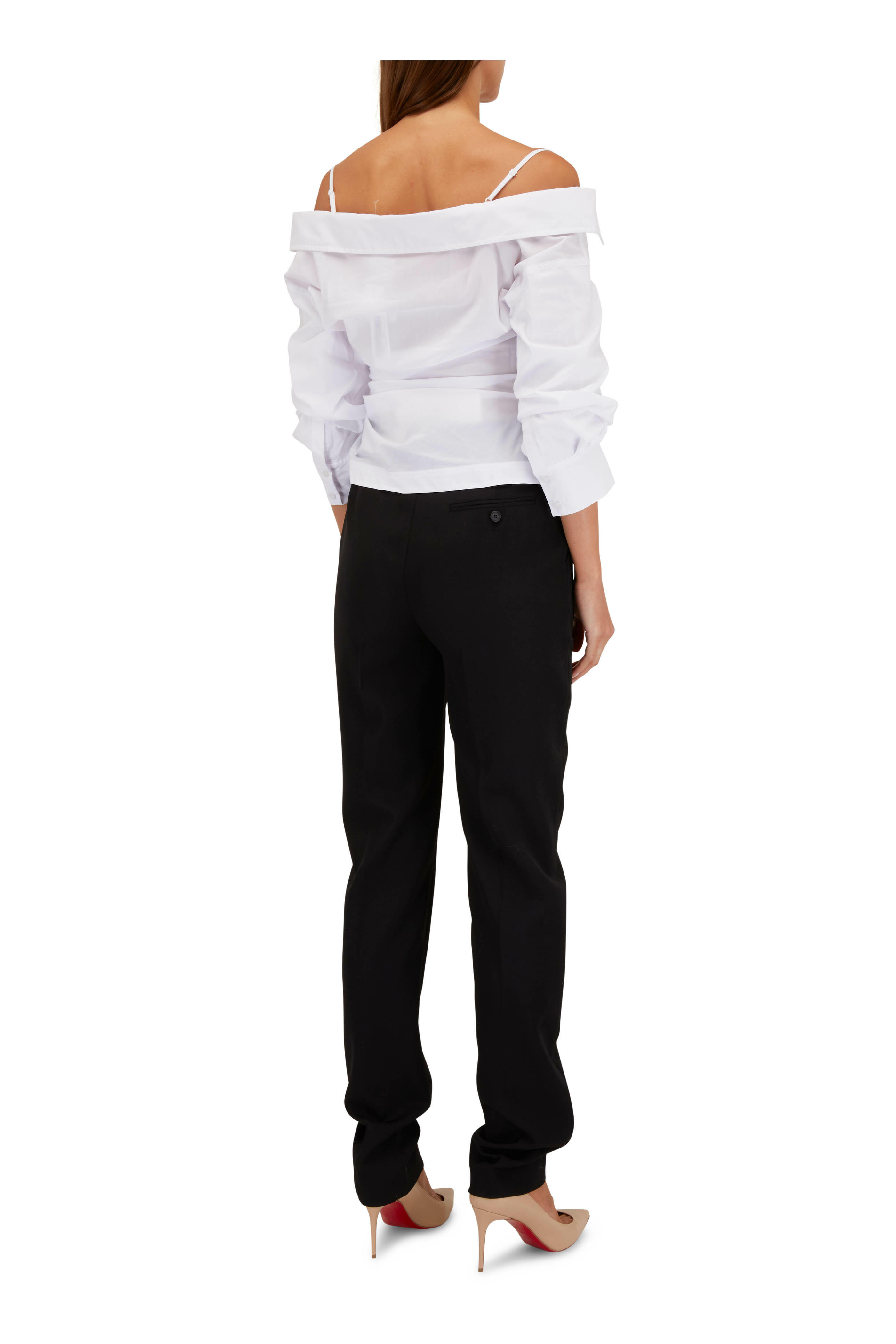 McQueen - Black High-Rise Pant