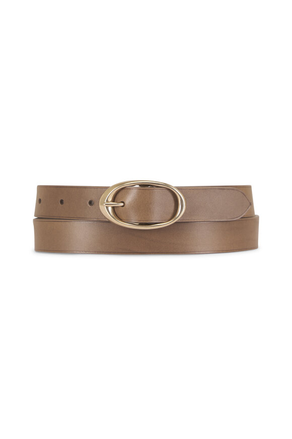 TWP Narrow Leather Belt, 25mm - view 1