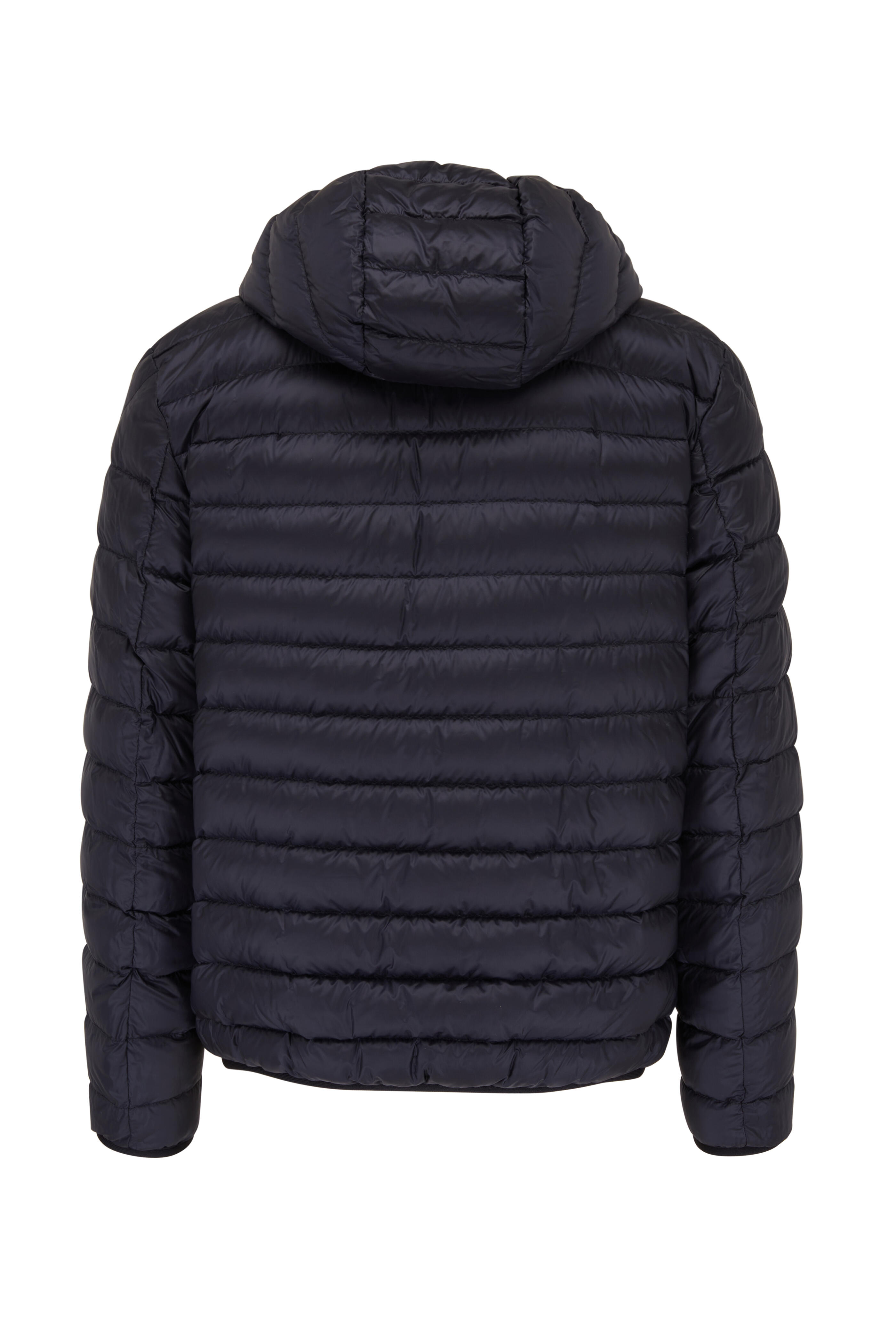 Moncler - Navy & Red Tiger Print Reversible Puffer Jacket