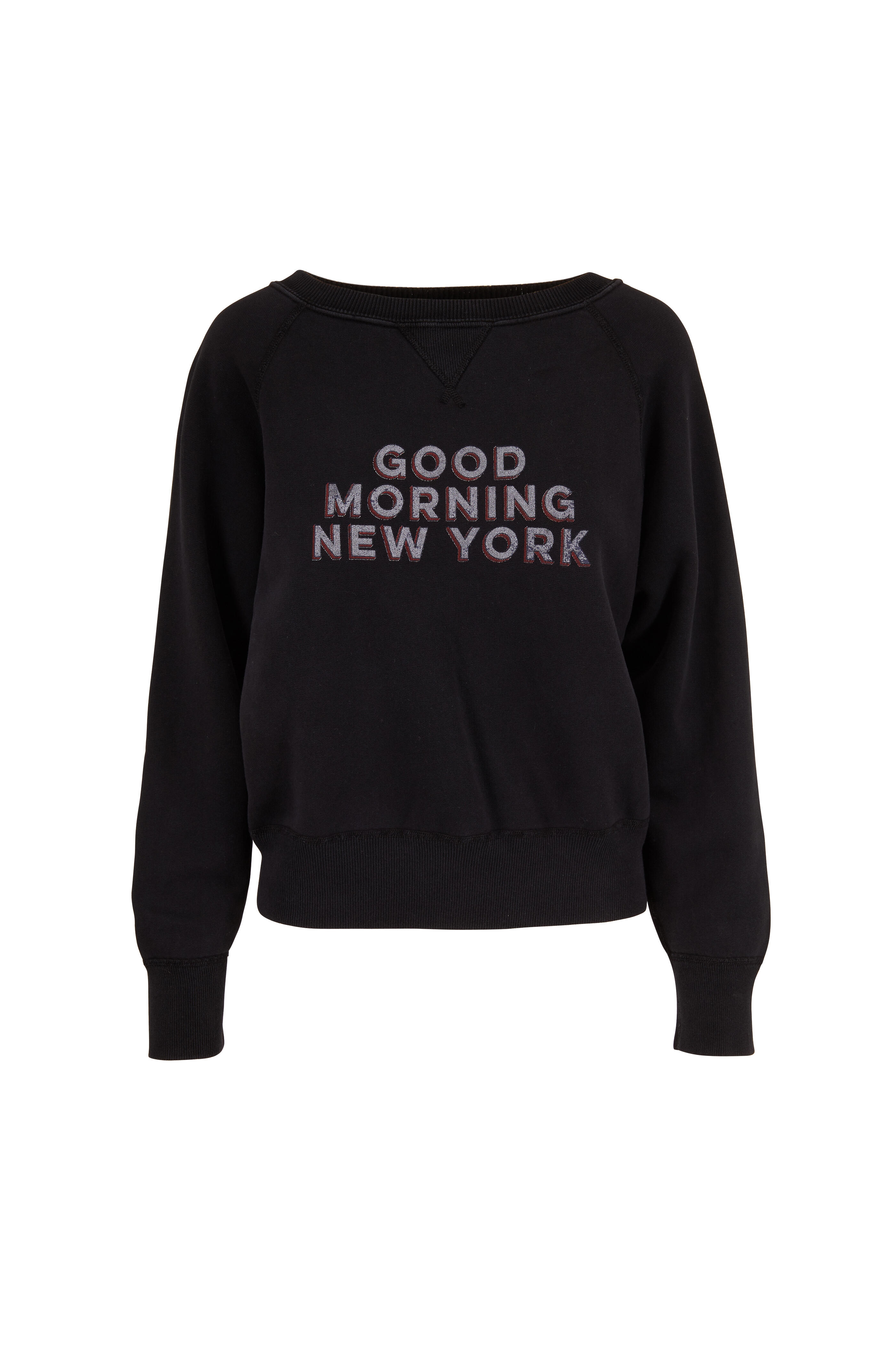 Nili Lotan - Black Good Morning NY Sweatshirt