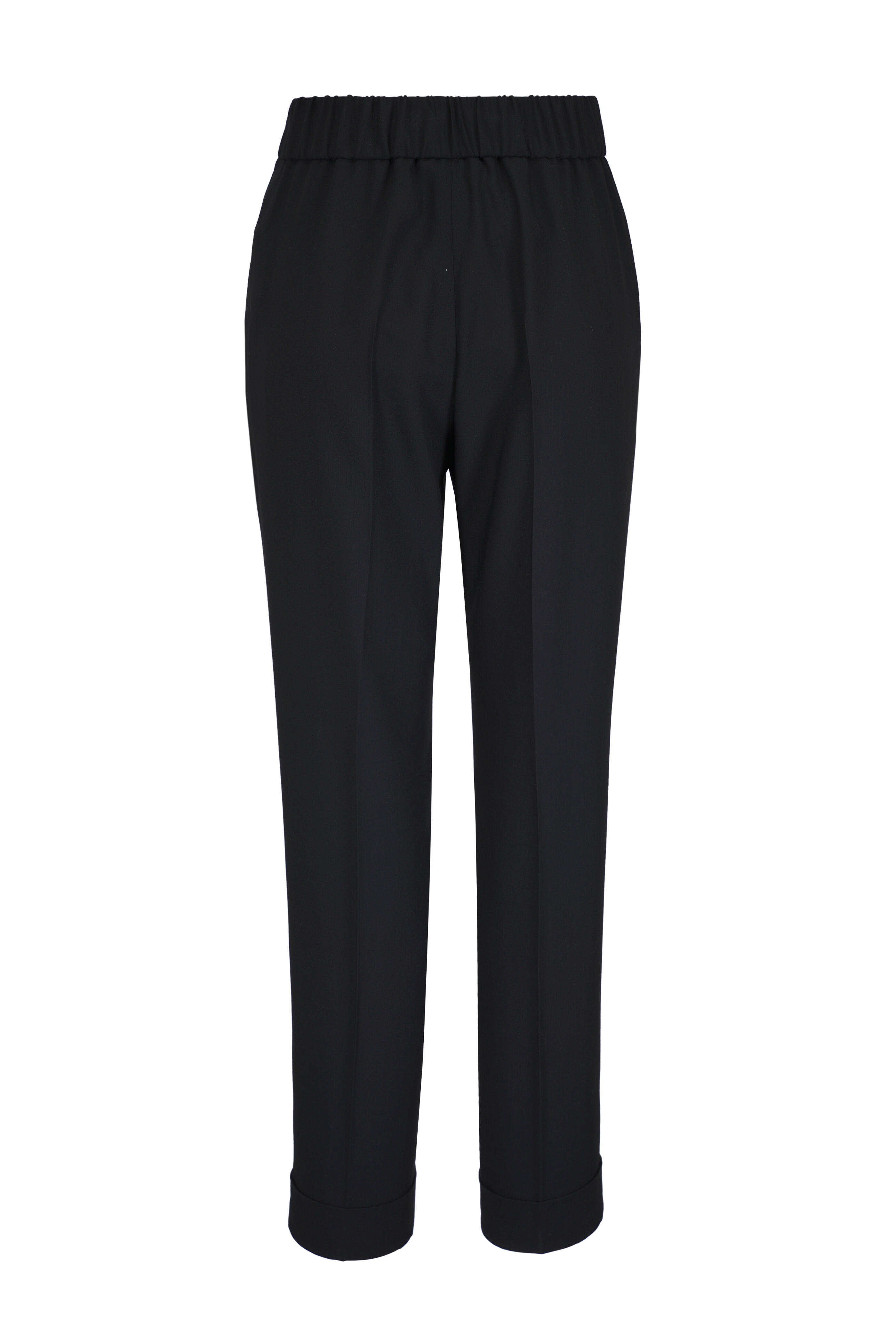 Akris - Chris Black Cuffed Ankle Pant