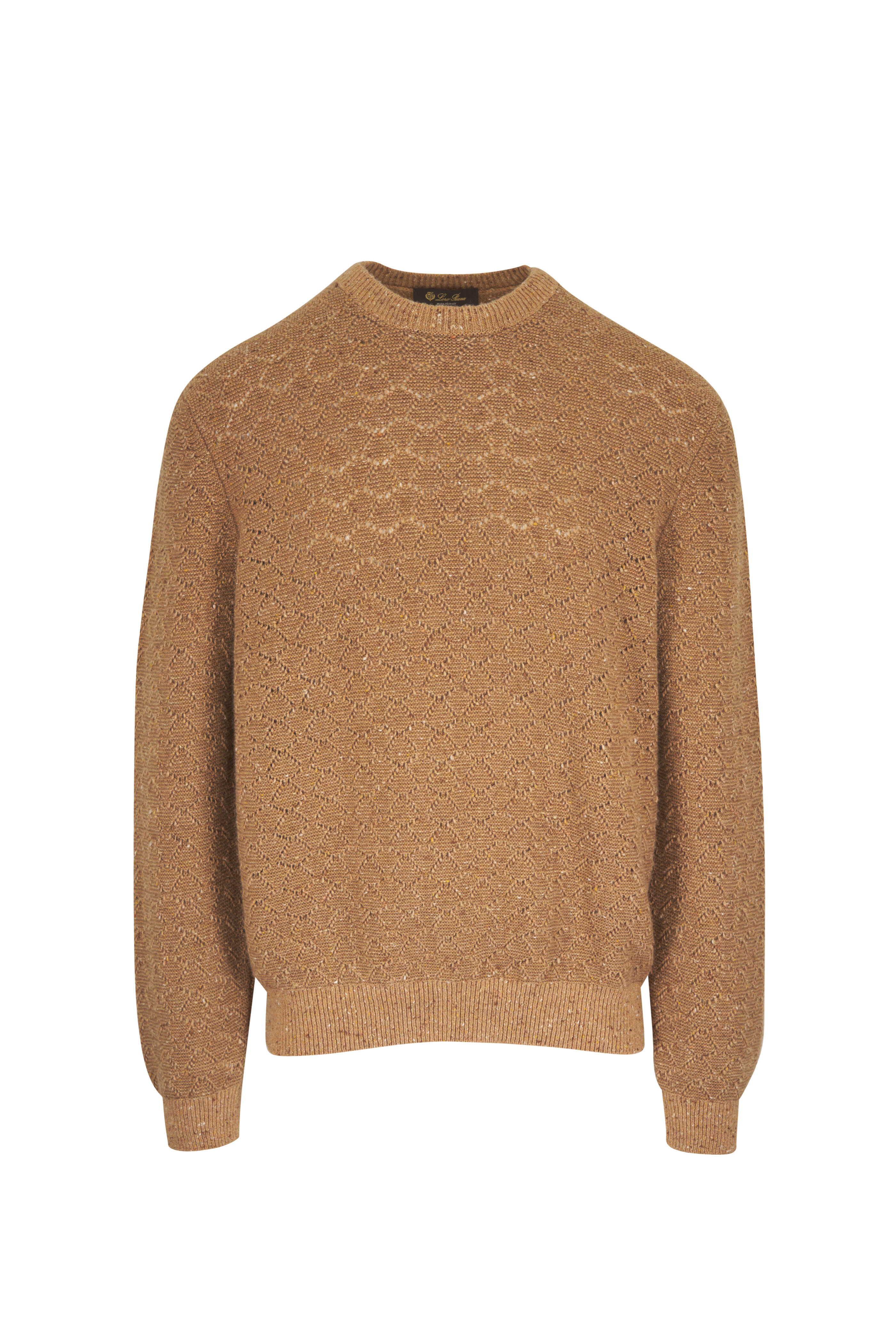 Loro Piana - Sandalwood Apple Mustard Cashmere & Linen Sweater - view 1