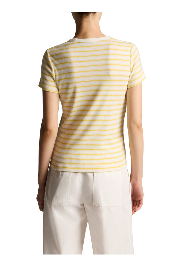 Vince Limone Combo Stripe '90s Shrunken T-Shirt - view 3