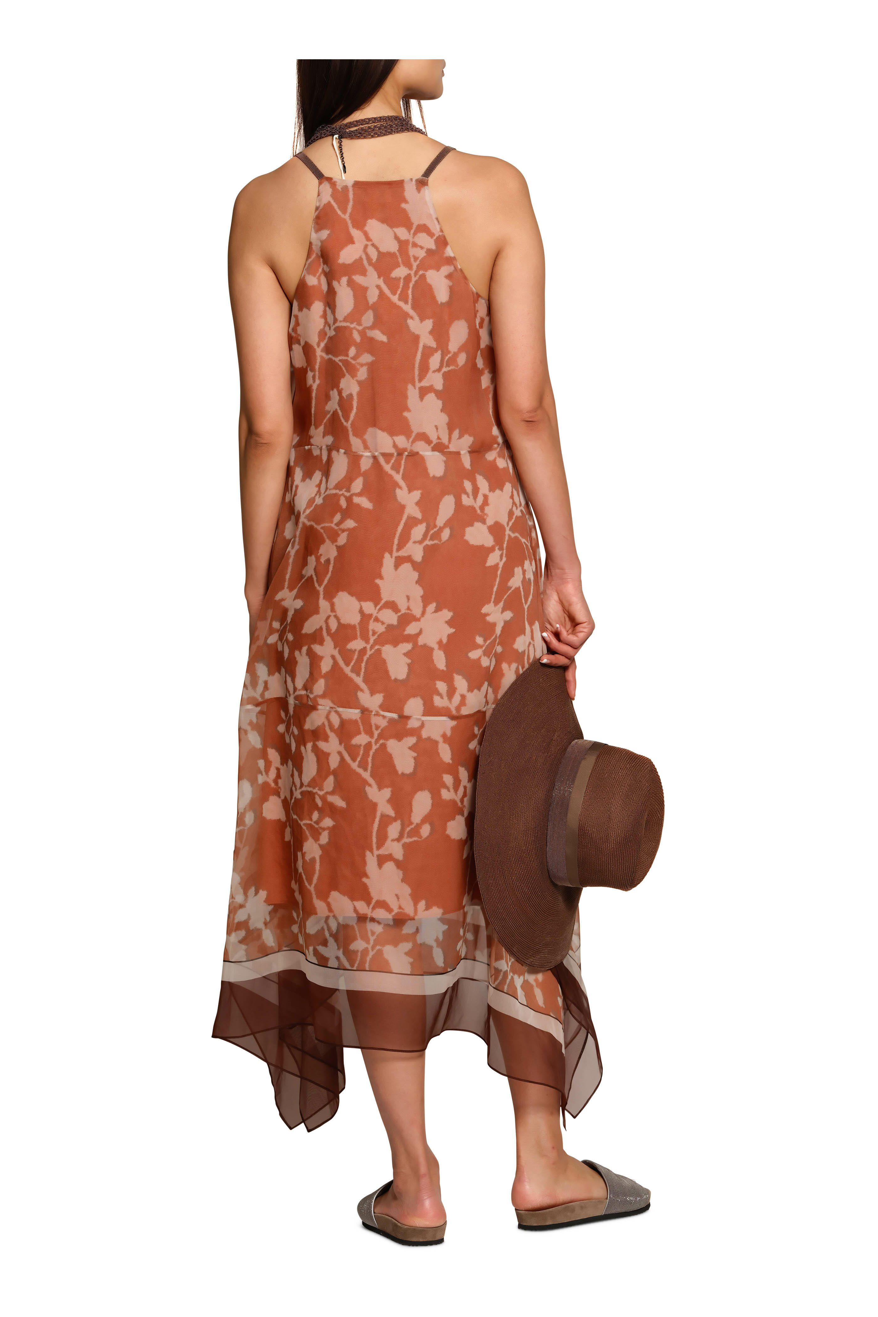 brown suspender dress Trendy Minimalist Brown Suspender Dress for Festivals, Parties, and Ba –  Canary Houze main image 0