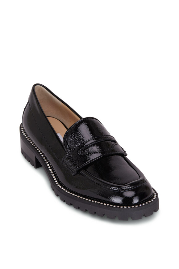 Jimmy Choo - Deanna Black Leather Loafer, 30mm