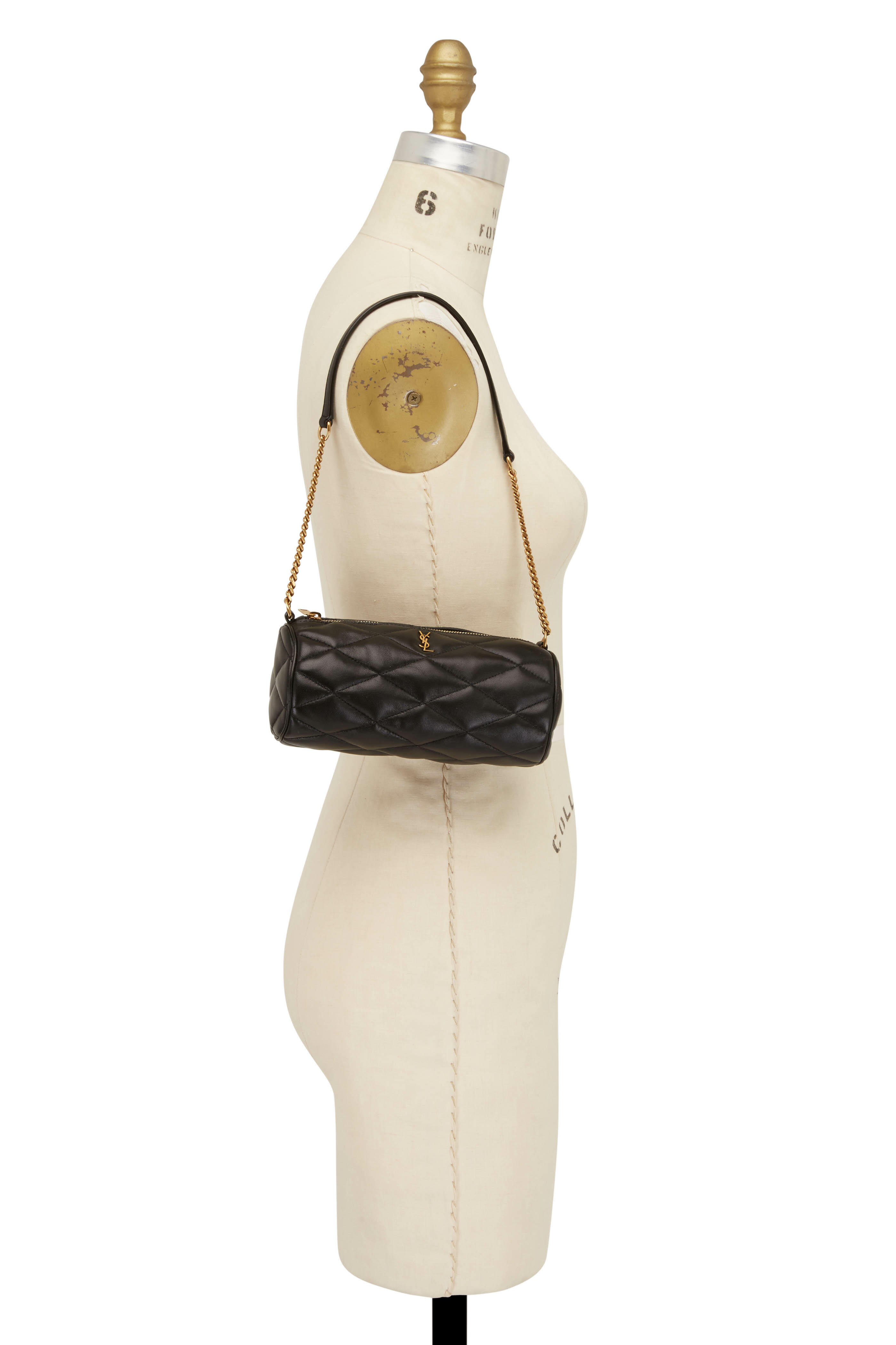 Saint Laurent Medium Grained Matelassé Quilted Leather Shoulder Bag  #StreetStyle