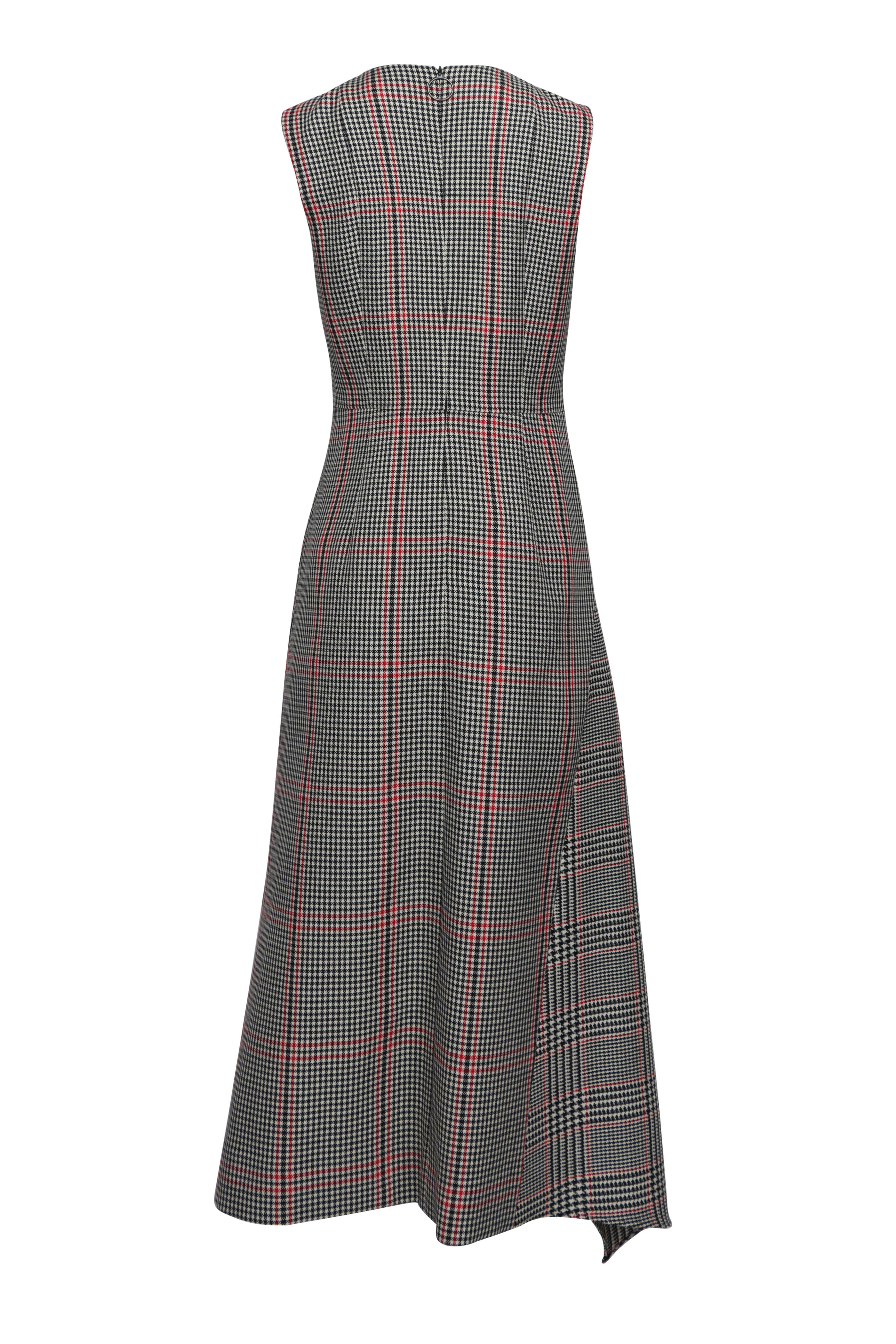 Akris Punto - Cream & Black Houndstooth Midi Dress
