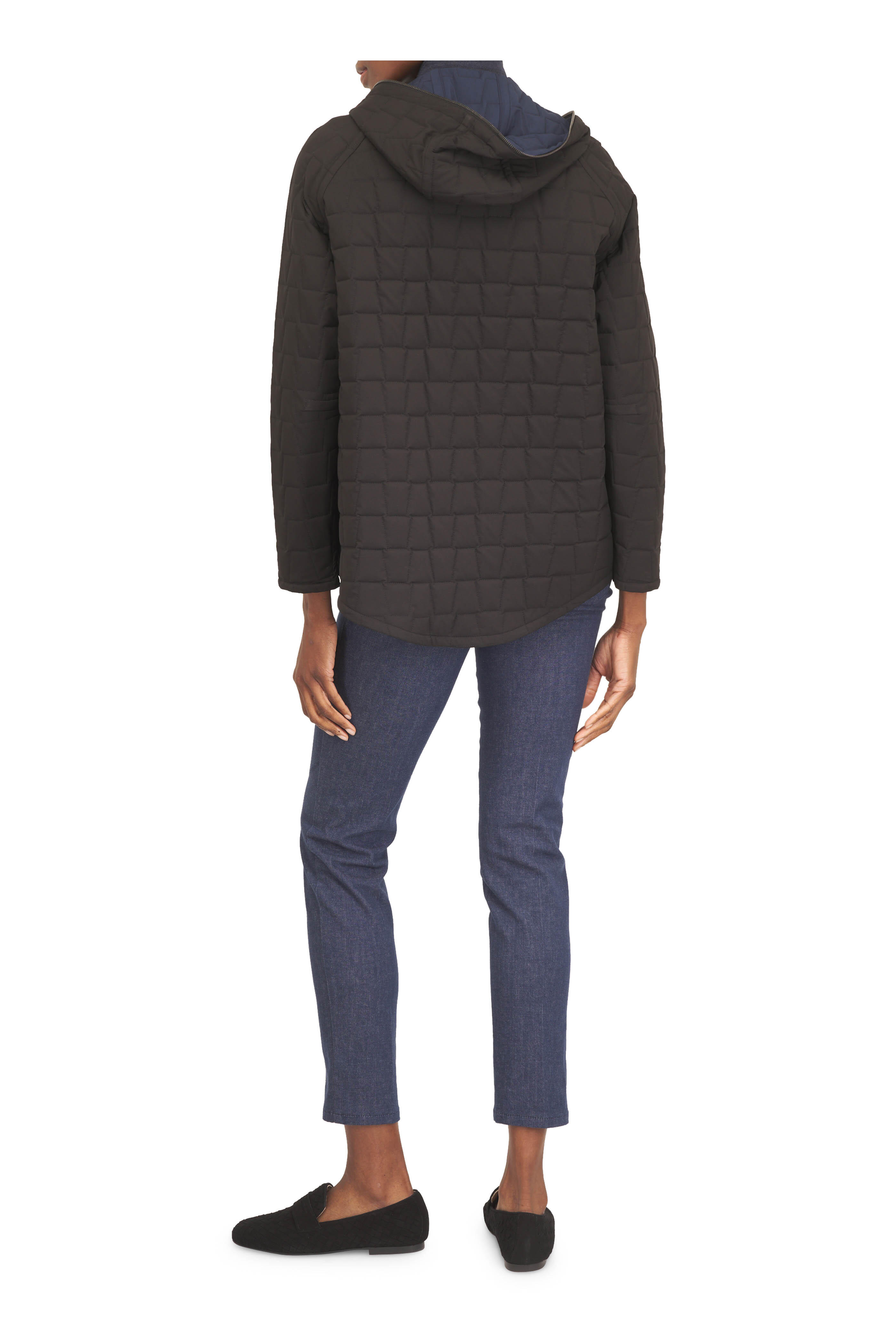 Akris - Enon Reversible Trapezoid Quilted Jacket - view 3