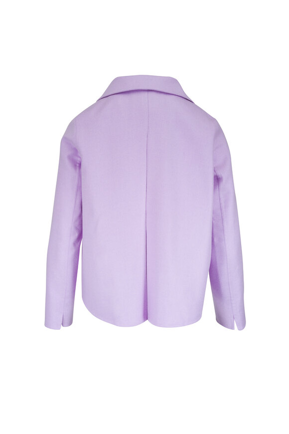 Akris Castro Lavender Double-Faced Cashmere Jacket - view 3