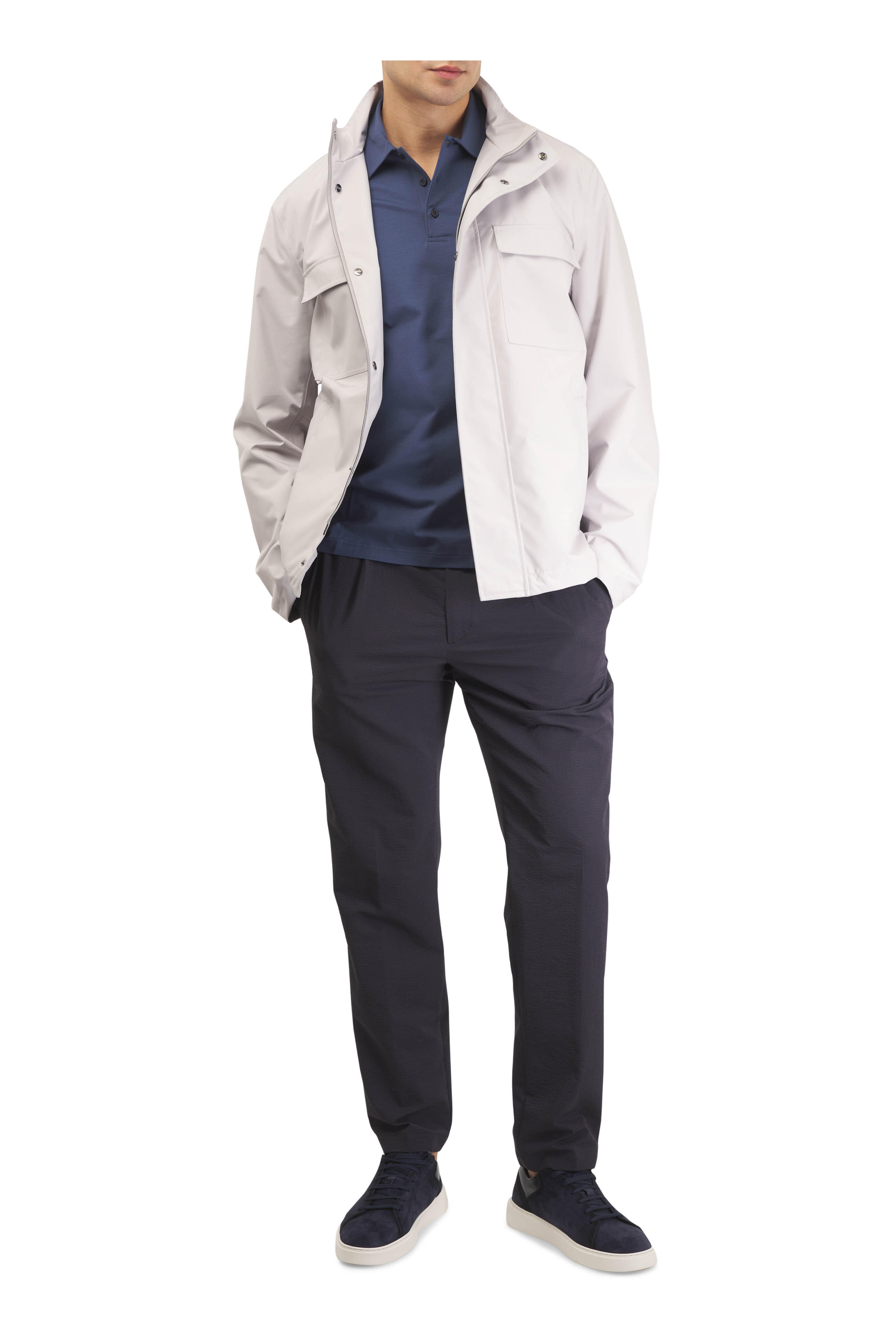 Herno - Dark Gray Chest Pocket Rain Jacket