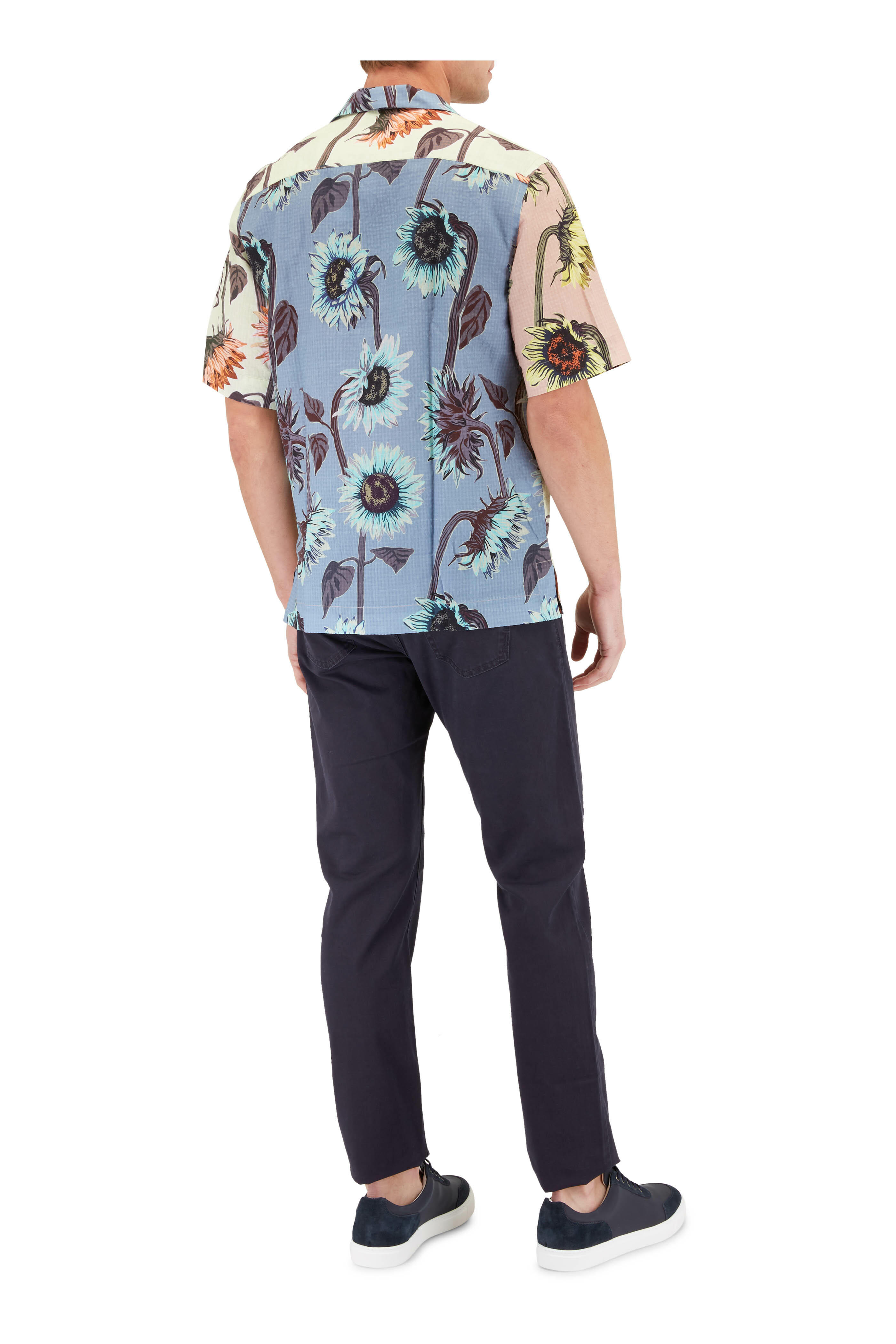 Paul Smith - Multicolor Floral Print Short Sleeve Camp Shirt