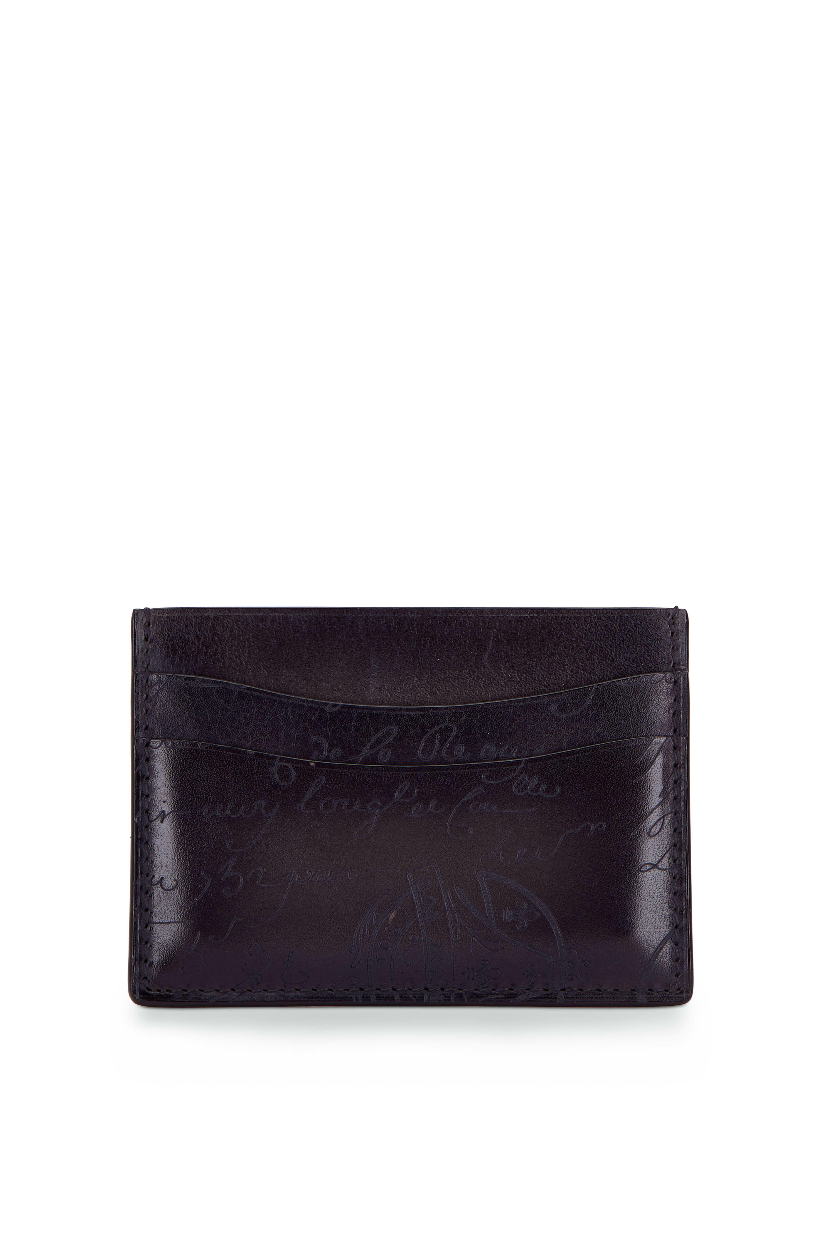 Berluti - Bambou Nero Leather Card Case | Mitchell Stores