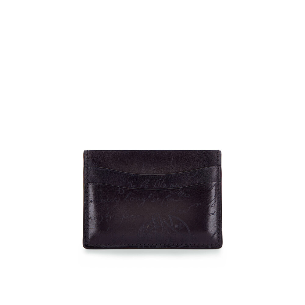 Berluti - Bambou Nero Leather Card Case | Mitchell Stores