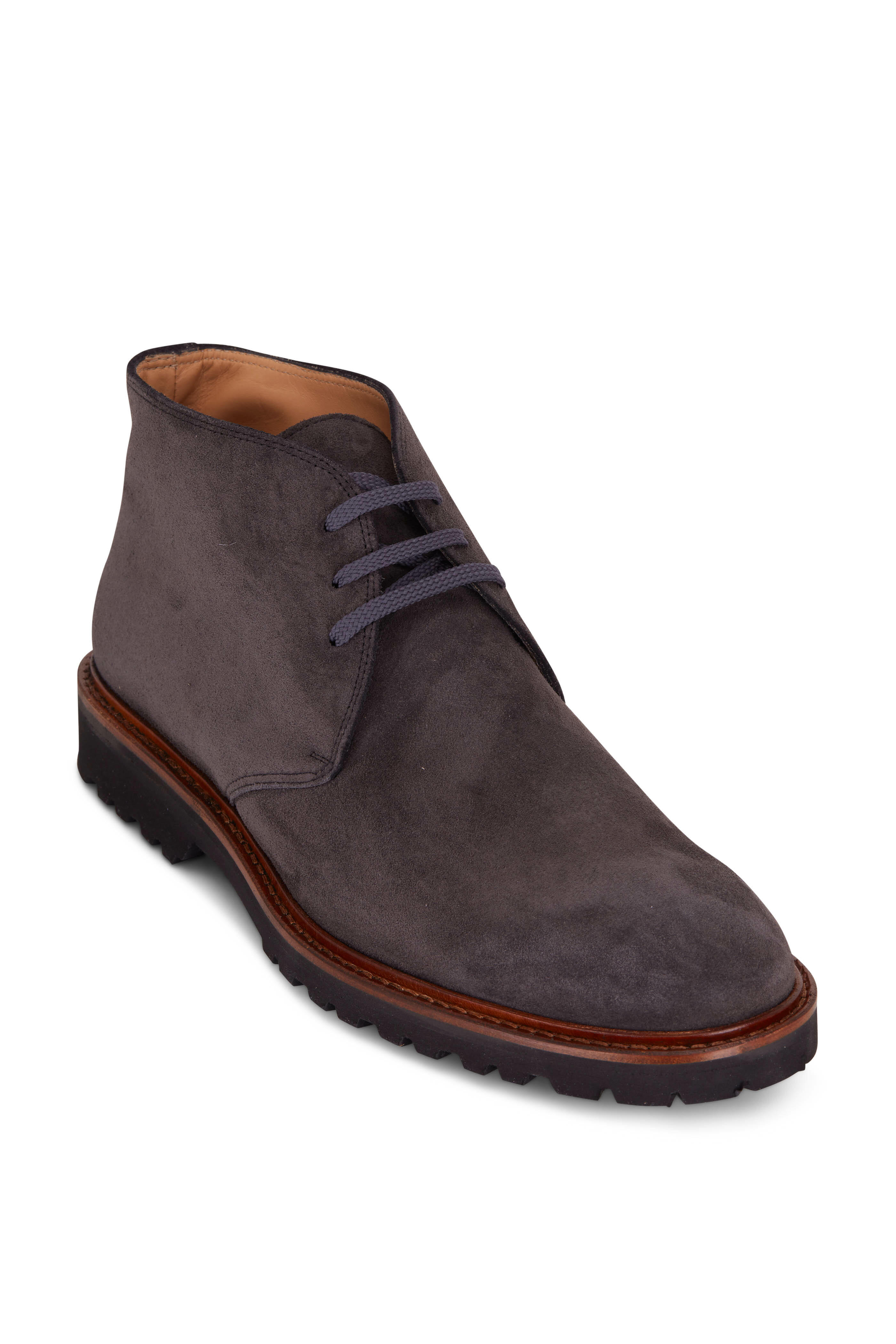 Lowhite Gray Suede Chukka Boot Mitchell Stores