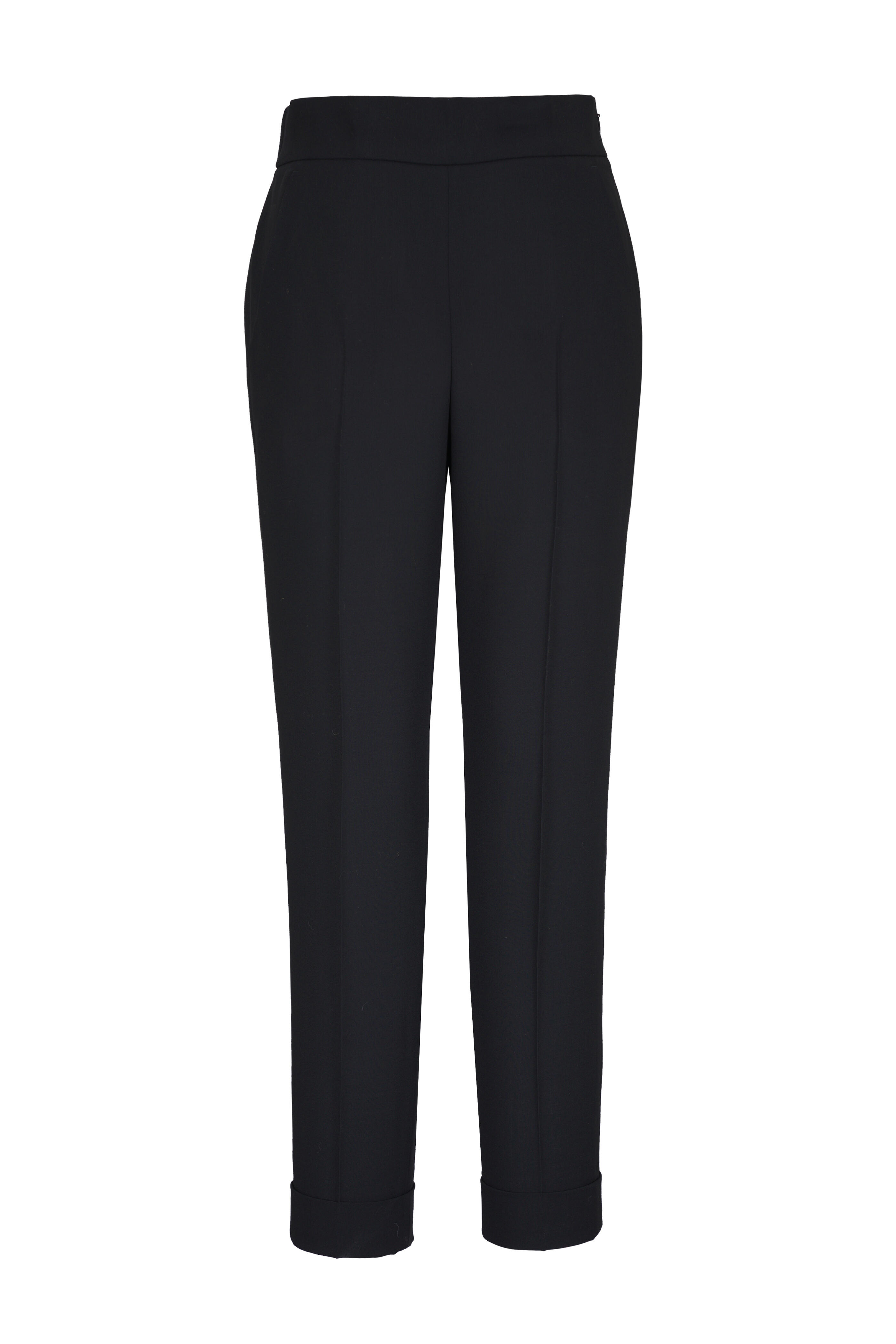 Akris - Chris Black Cuffed Ankle Pant