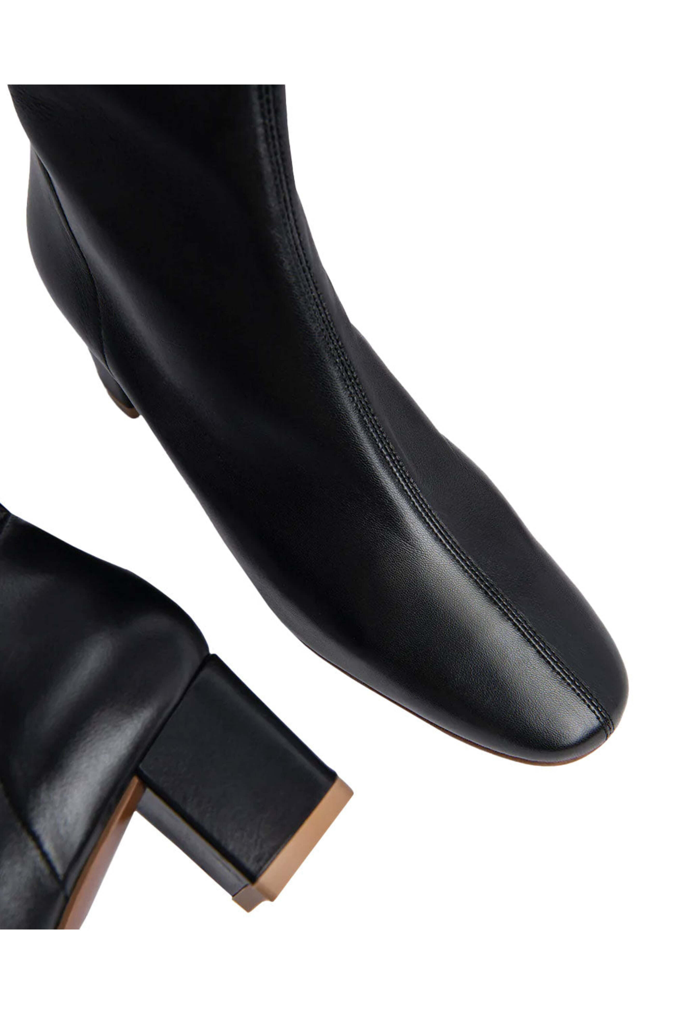 By Far - Sofia Leather Bootie in Black