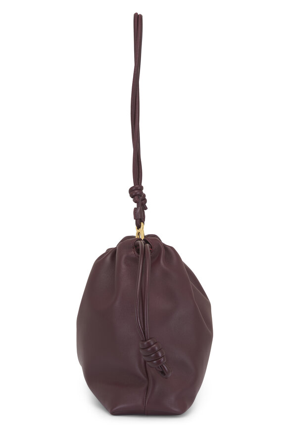 Loewe Large Flamenco Burgundy Chain Shoulder Bag - view 4