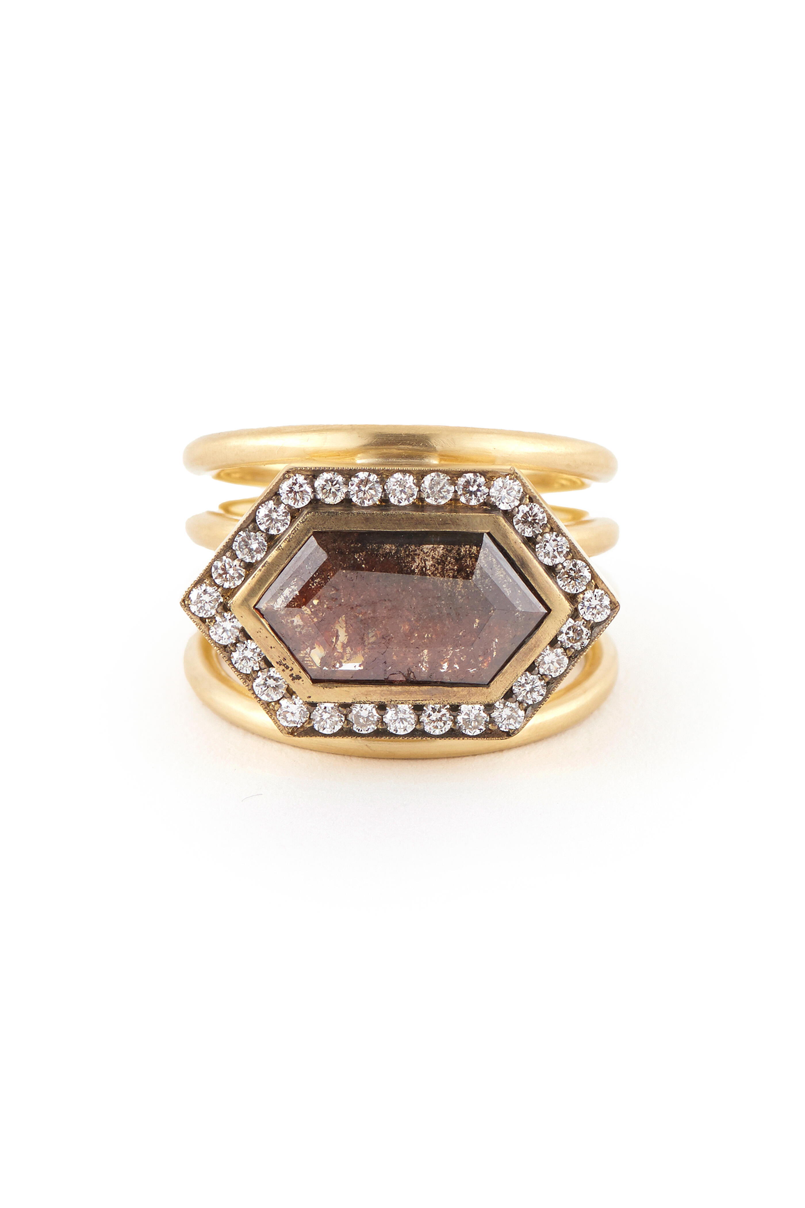 Sylva & Cie - Hexagon Spiral Ring