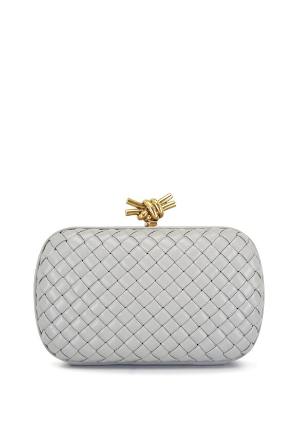 Bottega Veneta - Knot Sterling Leather Chain Clutch