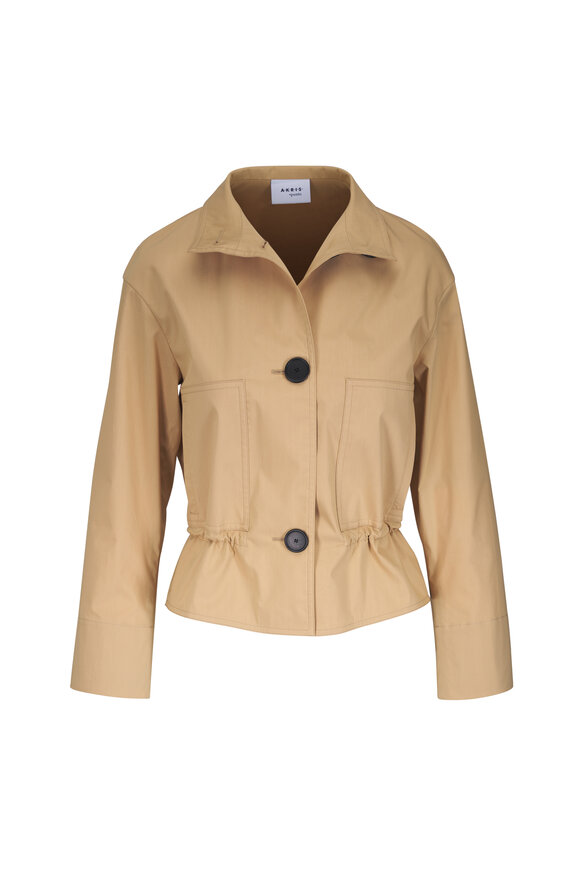Akris Punto Beige Short Parka Jacket