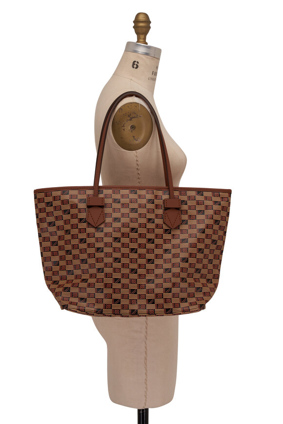 Moreau Paris - Medium Saint Tropez Beige & Brown Monogram Tote 