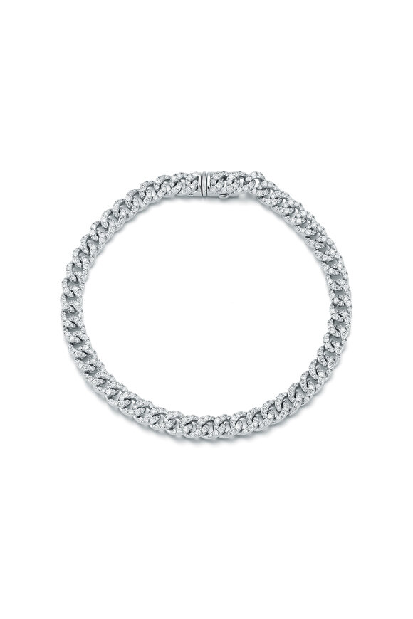 Walters Faith Saxon All Diamond Curb Link Bracelet 