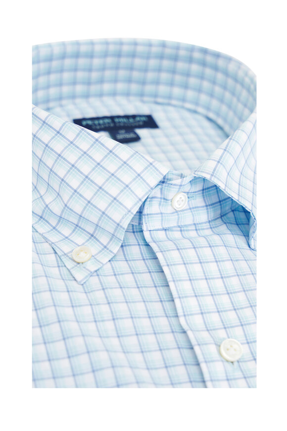 Peter Millar - Parker Blue Spruce Check Performance Sport Shirt