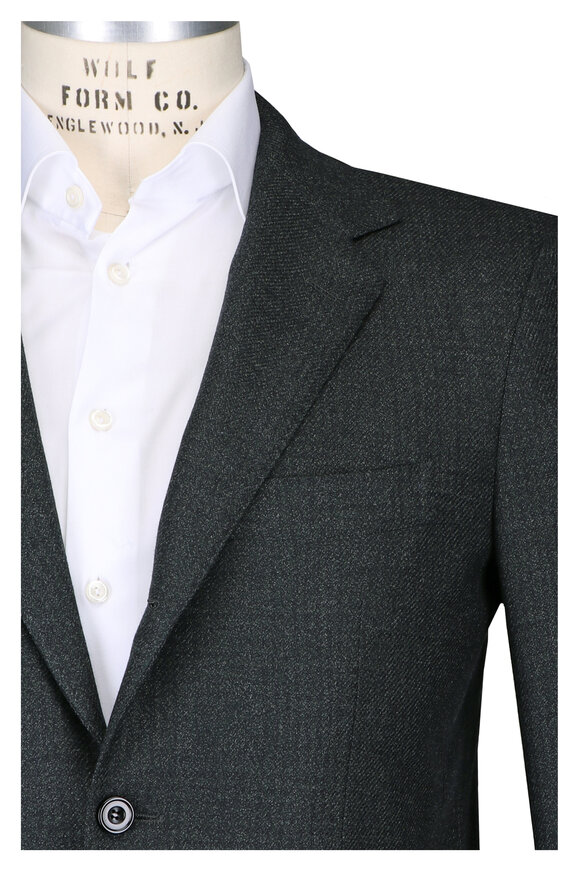 Sartorio Dark Olive Wool Sportcoat - view 1