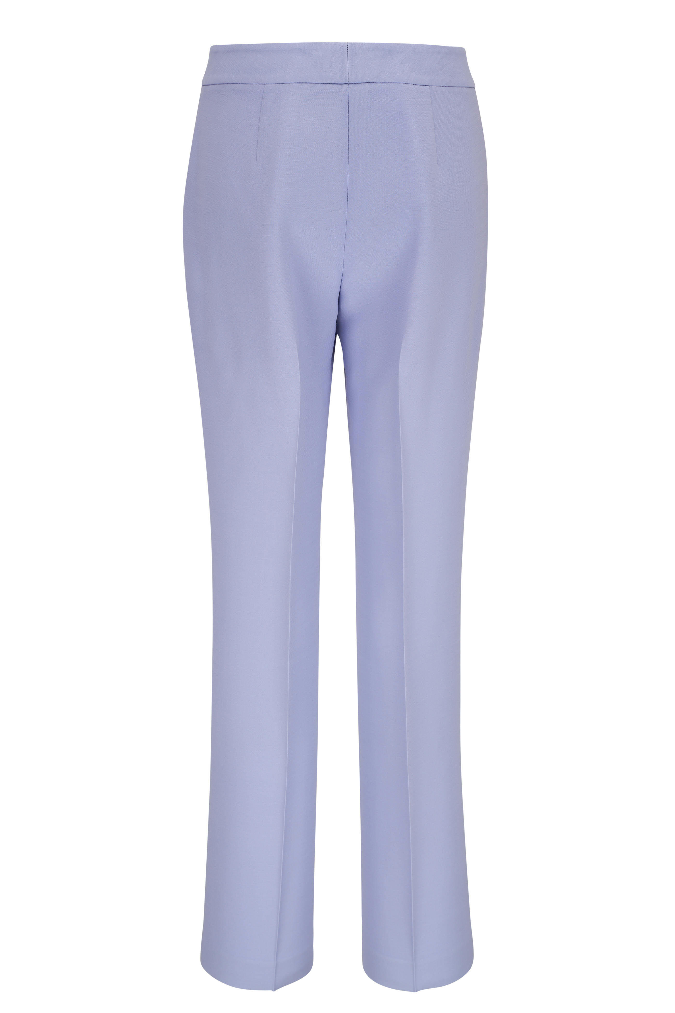 Lafayette 148 New York Blue Gray Light Weight Wool Menswear Pants sz 8