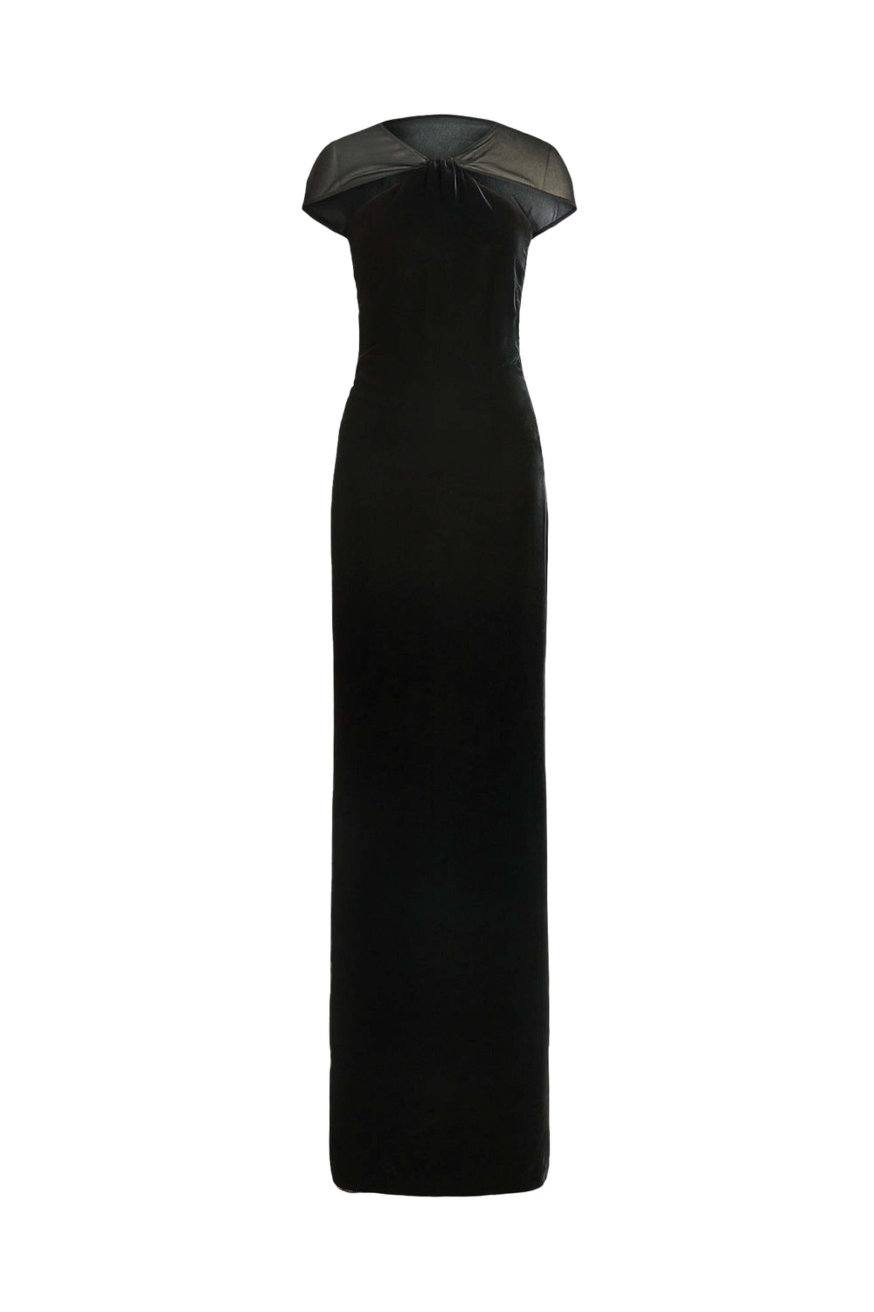 Ralph Lauren - Black Velvet Maiden Short Sleeve Gown