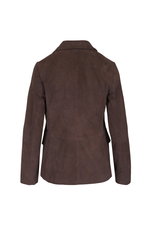 Antonelli Goya Brown Suede Blazer - view 4