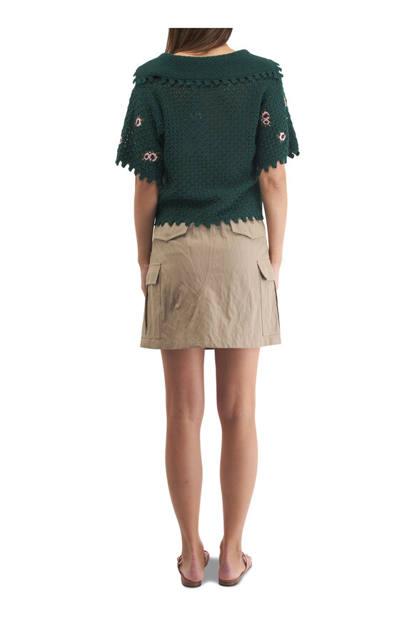 Michael Kors Collection - Sand Cargo Mini Skirt 